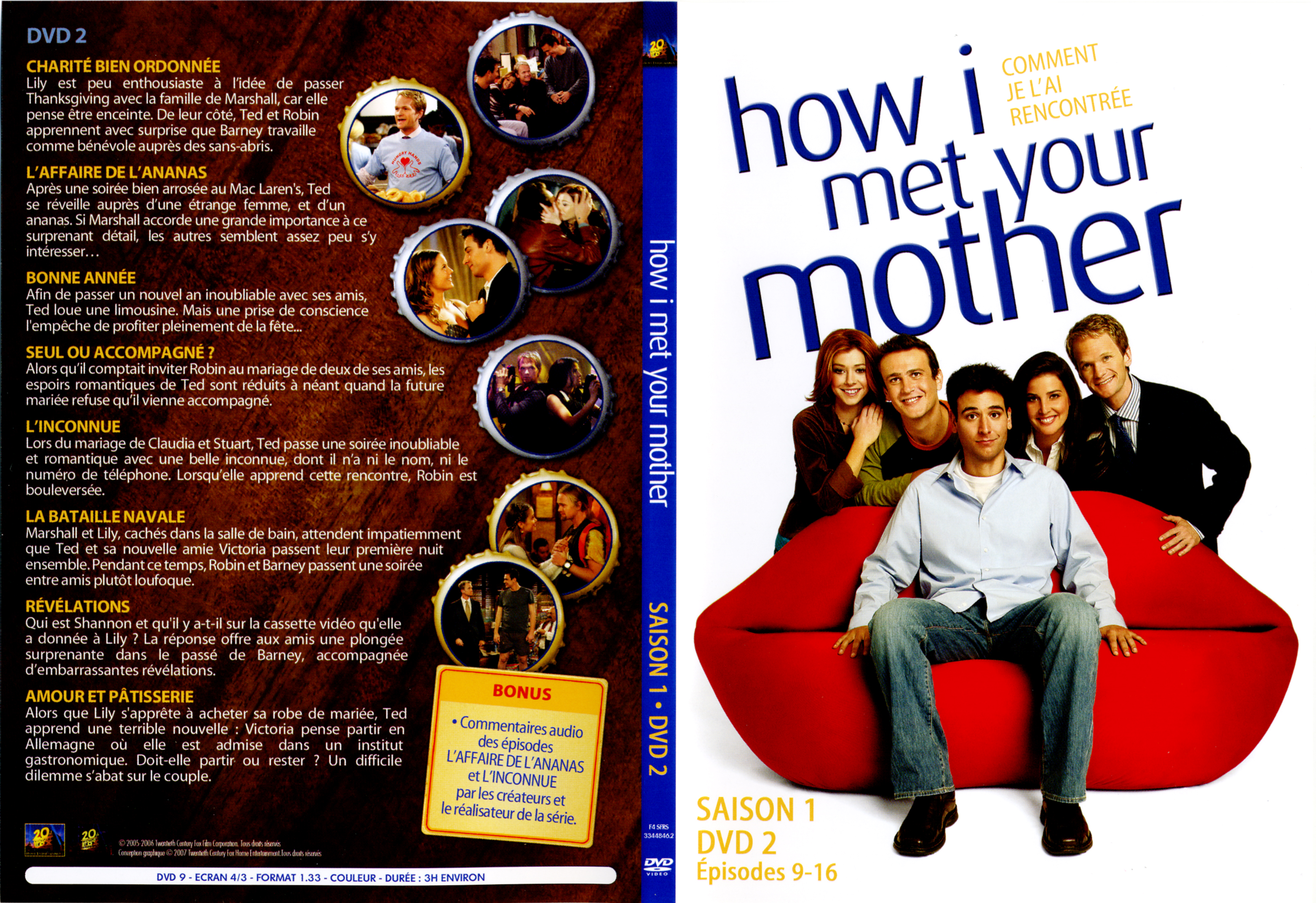 Jaquette DVD How i met your mother Saison 1 DVD 2