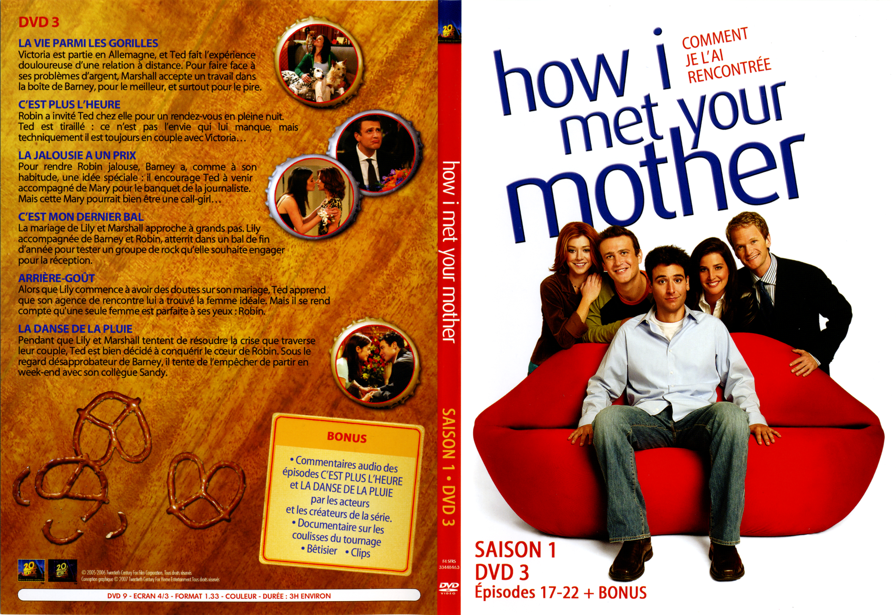 Jaquette DVD How i met your mother Saison 1 DVD 3