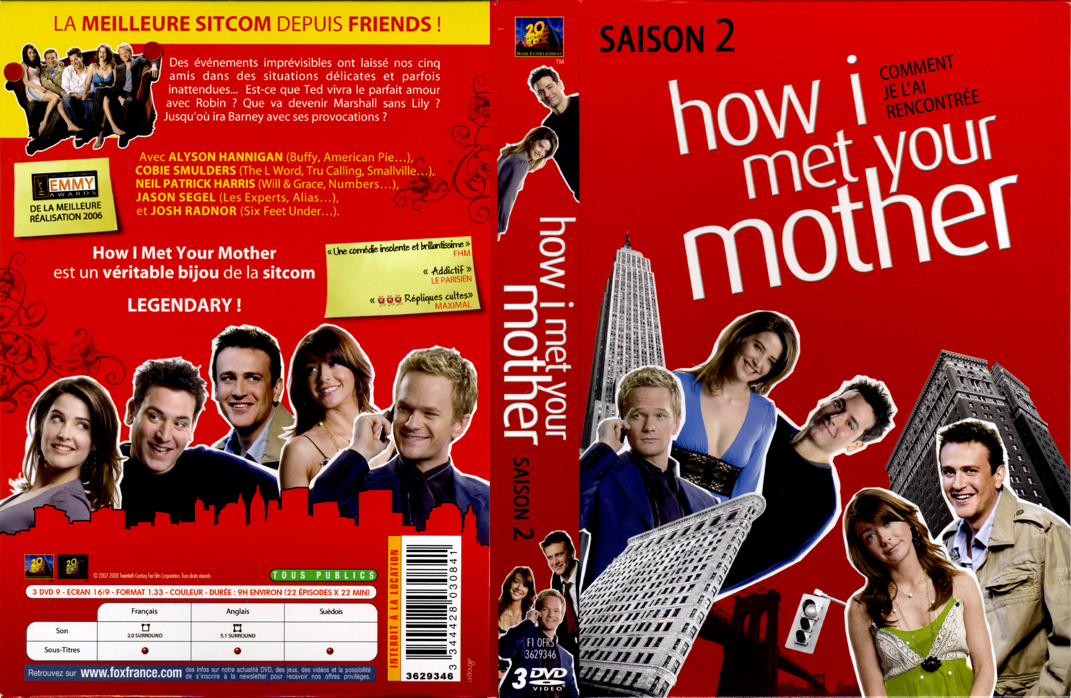 Jaquette DVD How i met your mother Saison 2 COFFRET