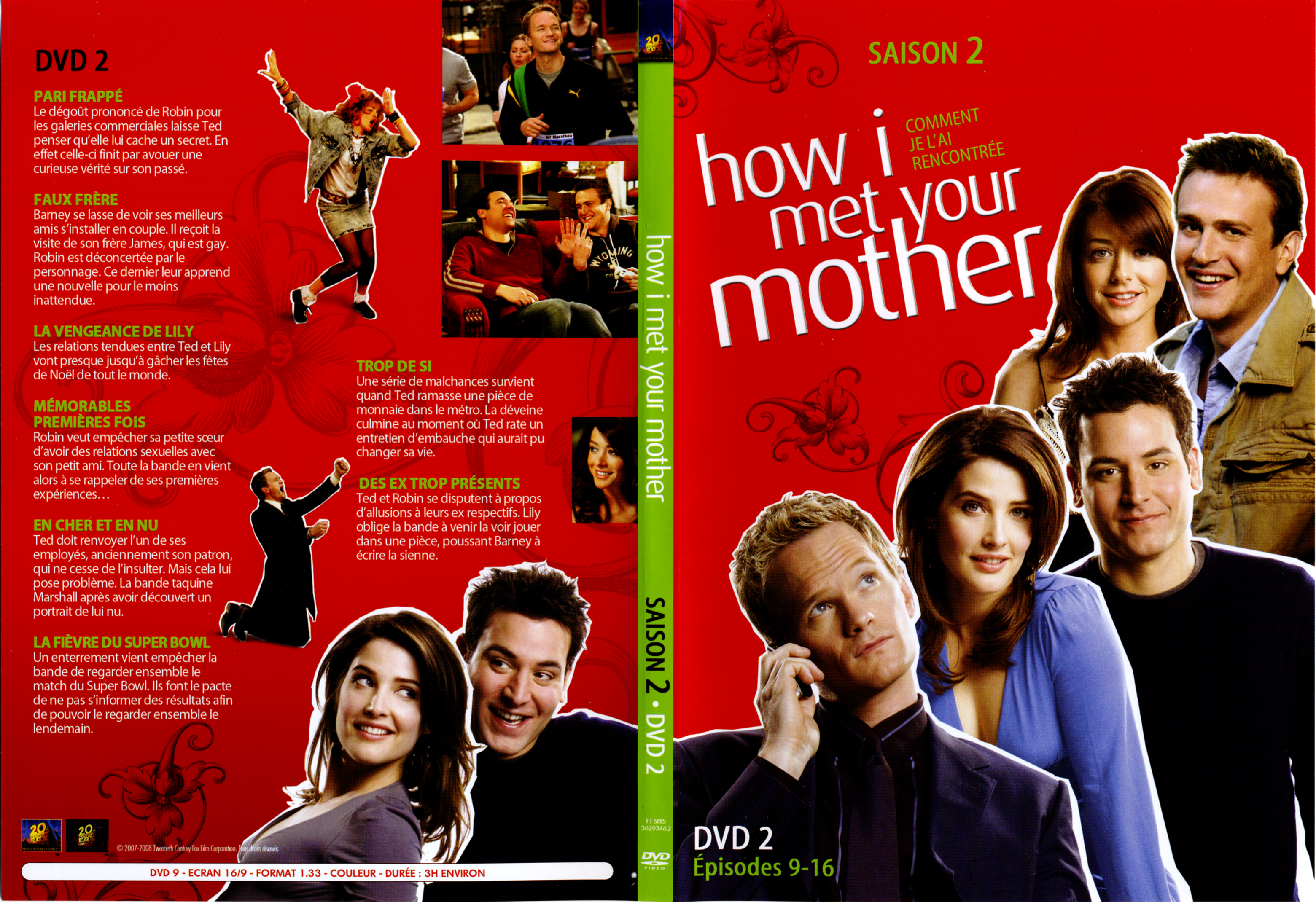 Jaquette DVD How i met your mother Saison 2 DVD 2