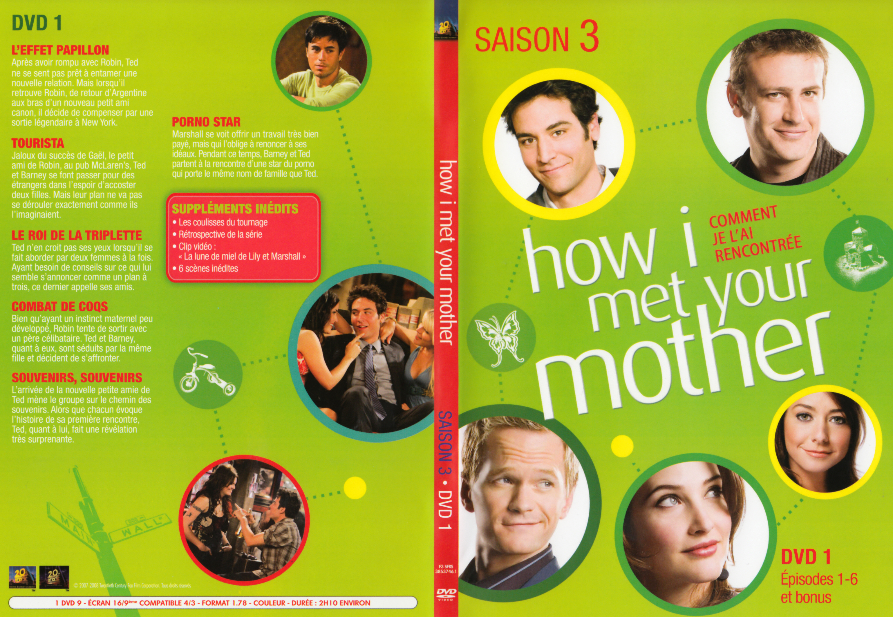 Jaquette DVD How i met your mother Saison 3 DVD 1