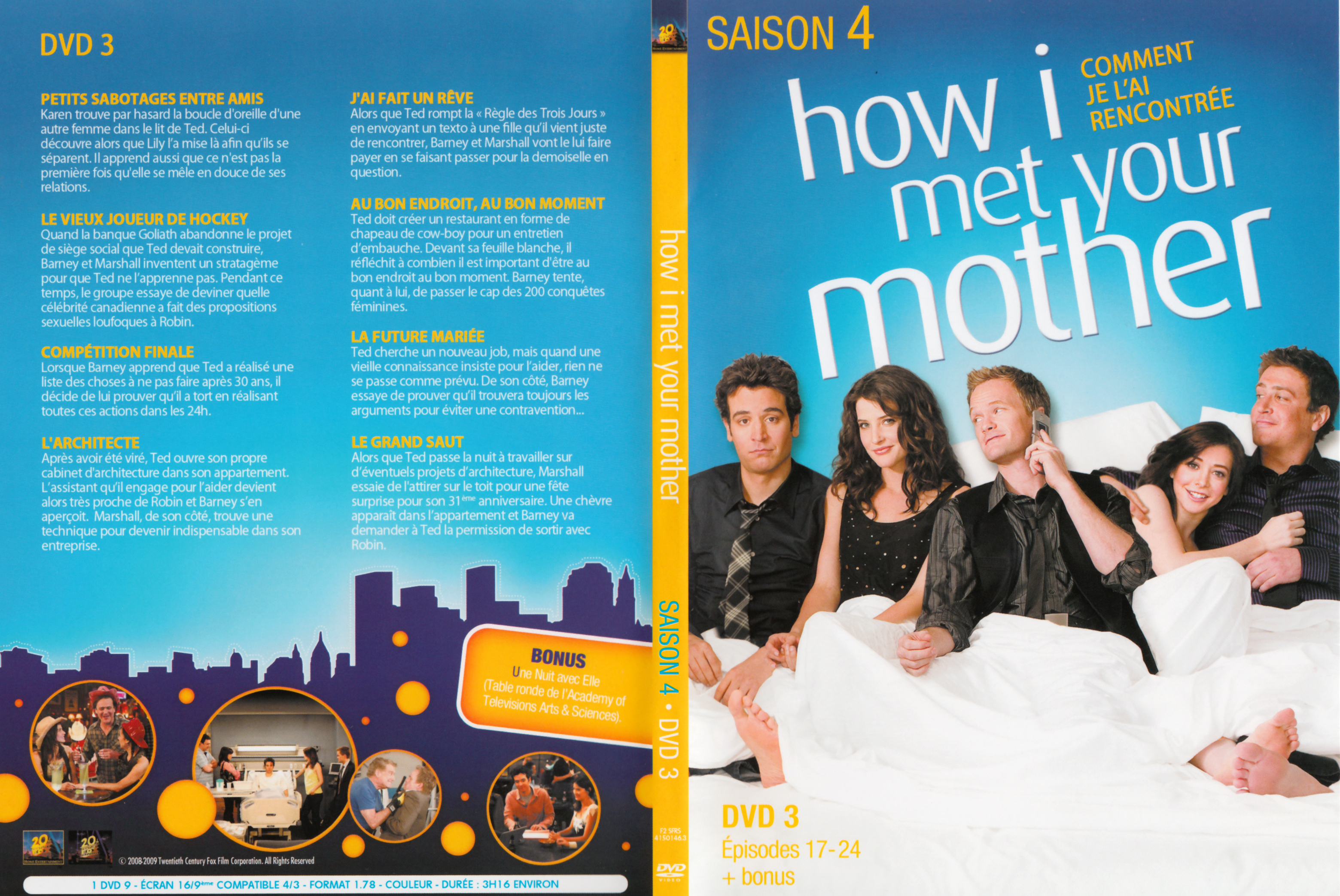 Jaquette DVD How i met your mother Saison 4 DVD 3