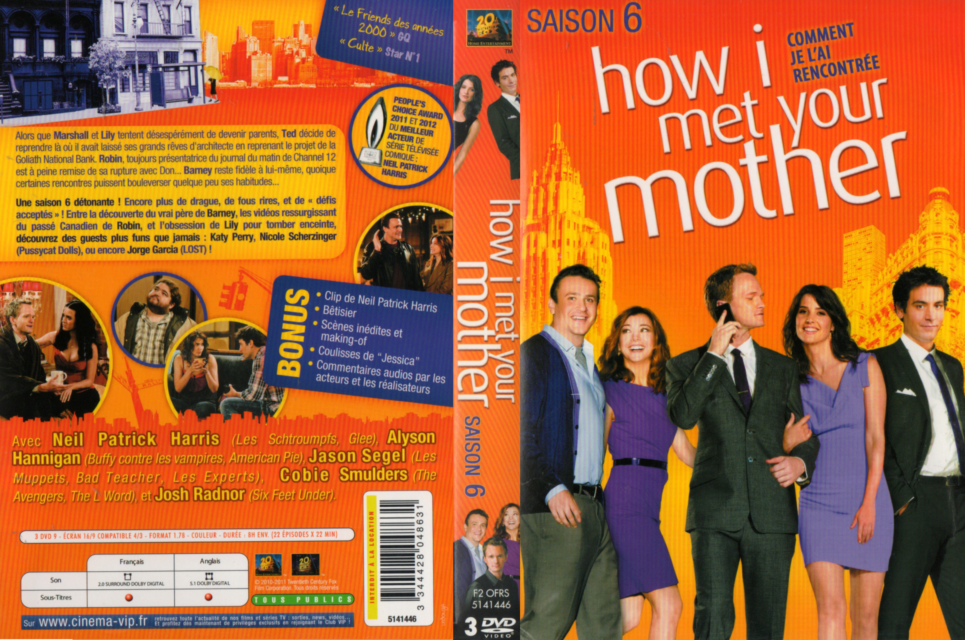 Jaquette DVD How i met your mother Saison 6 COFFRET