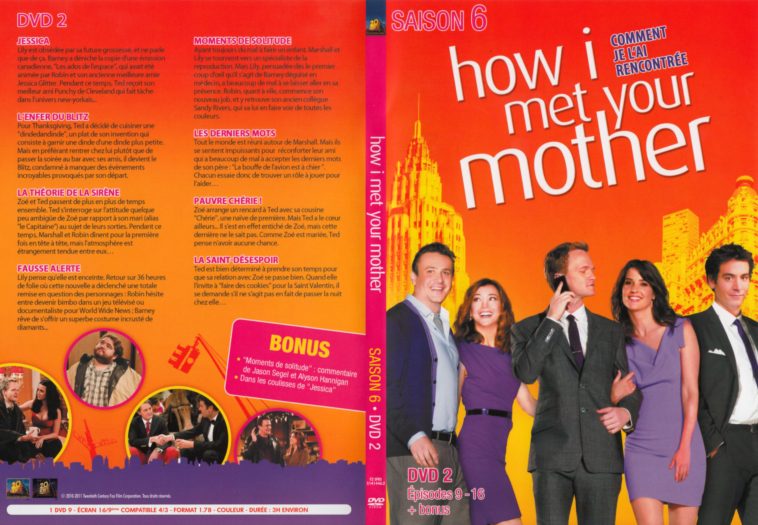 Jaquette DVD How i met your mother Saison 6 DVD 2