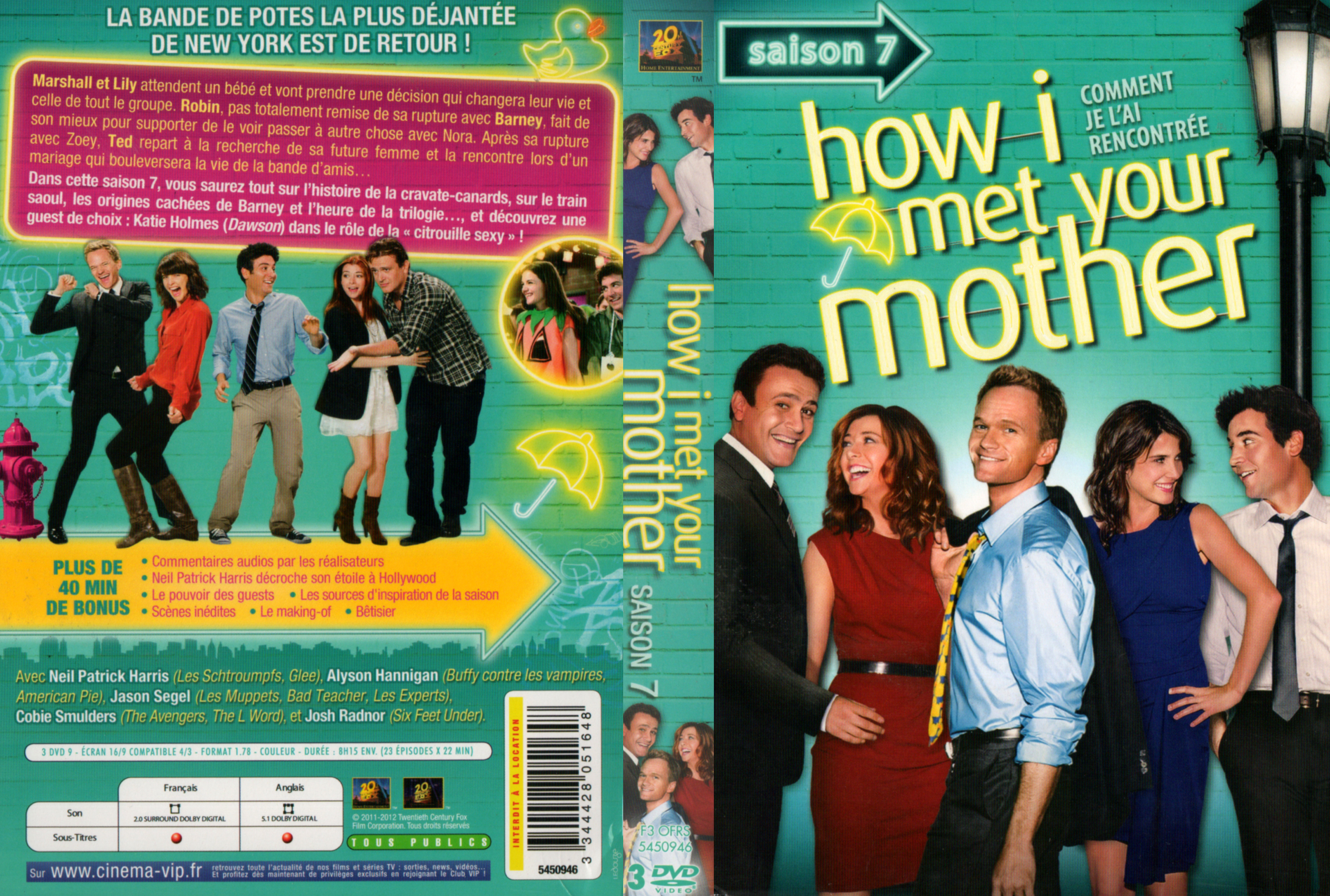 Jaquette DVD How i met your mother Saison 7 COFFRET