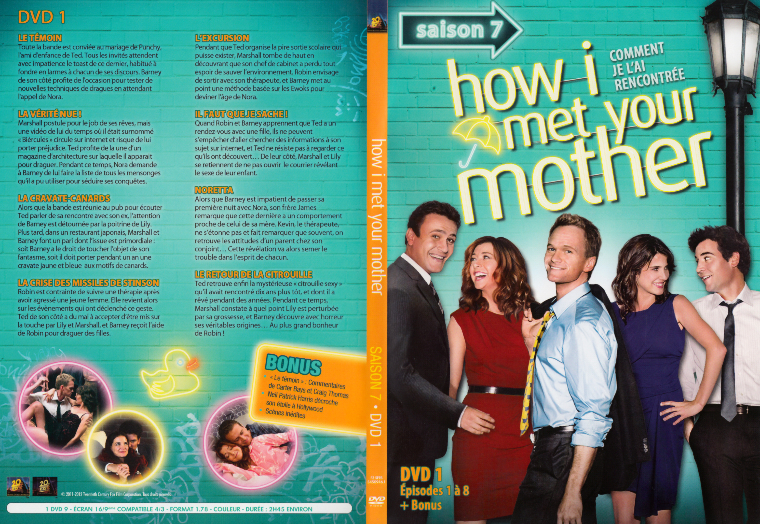 Jaquette DVD How i met your mother Saison 7 DVD 1