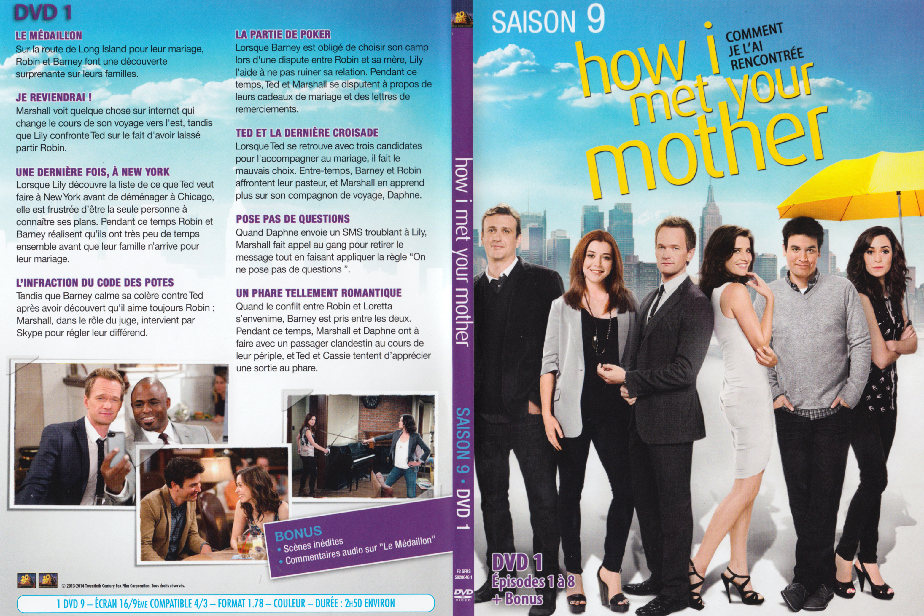 Jaquette DVD How i met your mother Saison 9 DVD 1