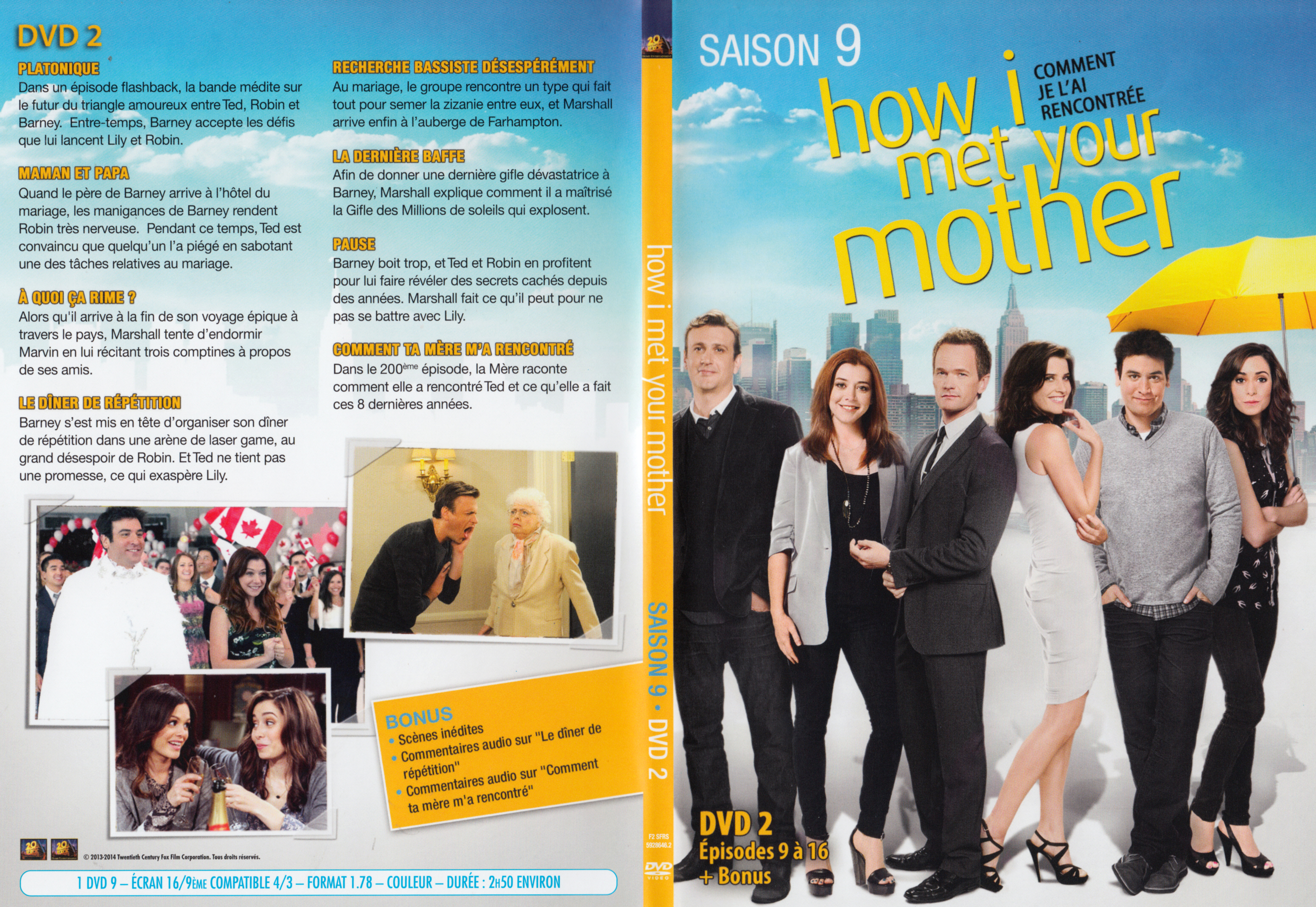 Jaquette DVD How i met your mother Saison 9 DVD 2