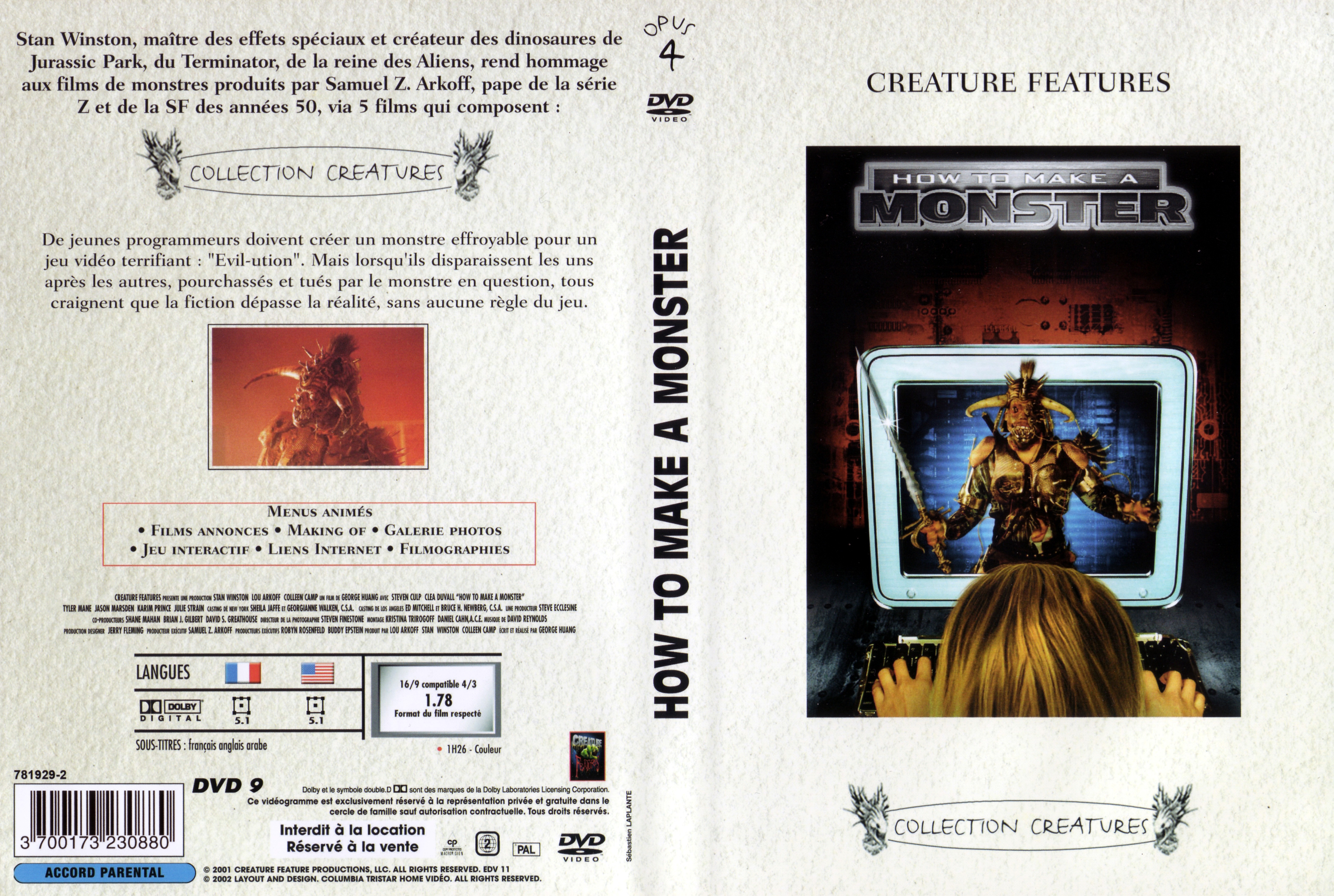 Jaquette DVD How to make a monster
