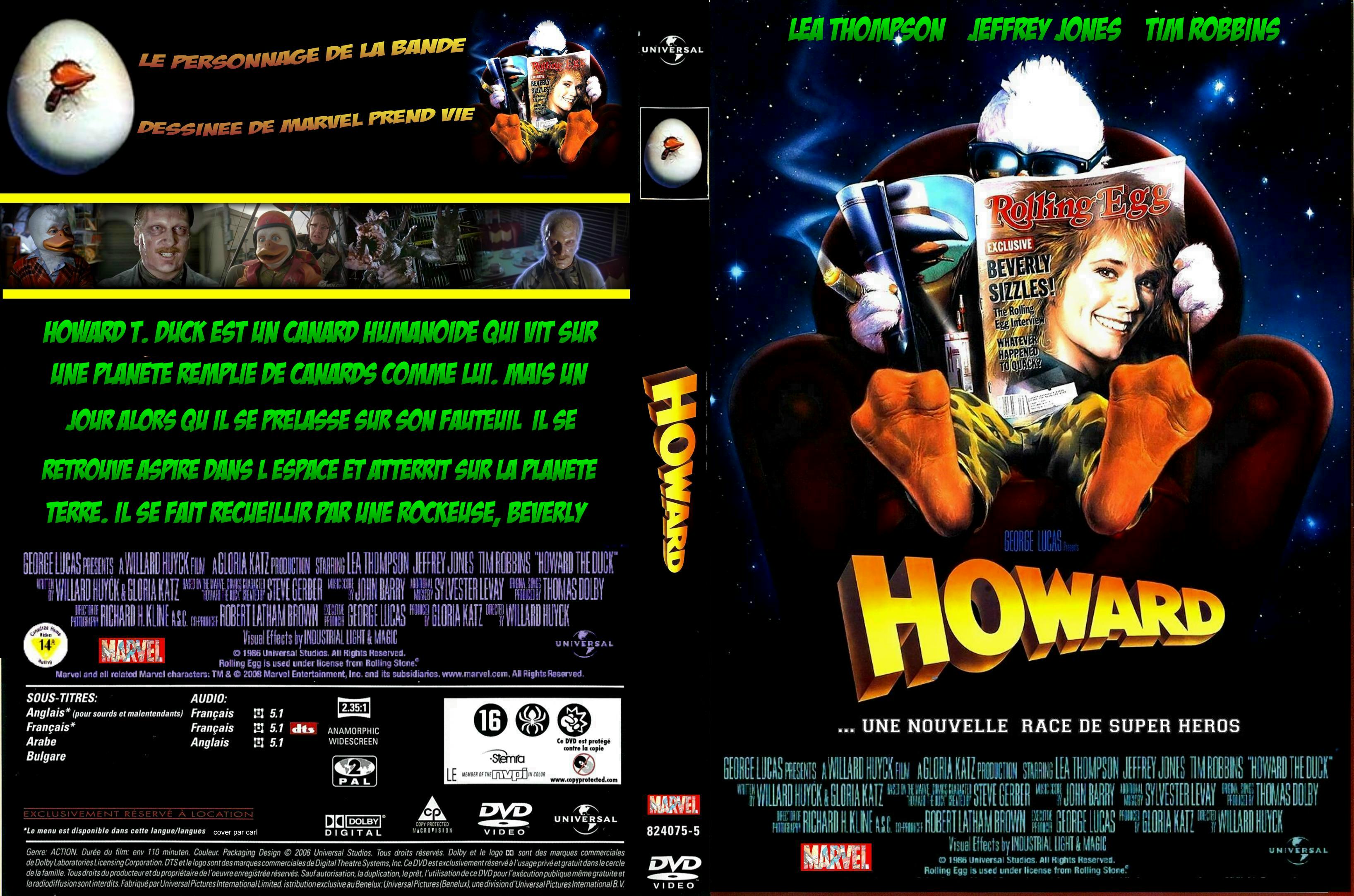 Jaquette DVD Howard Une nouvelle race de hros custom