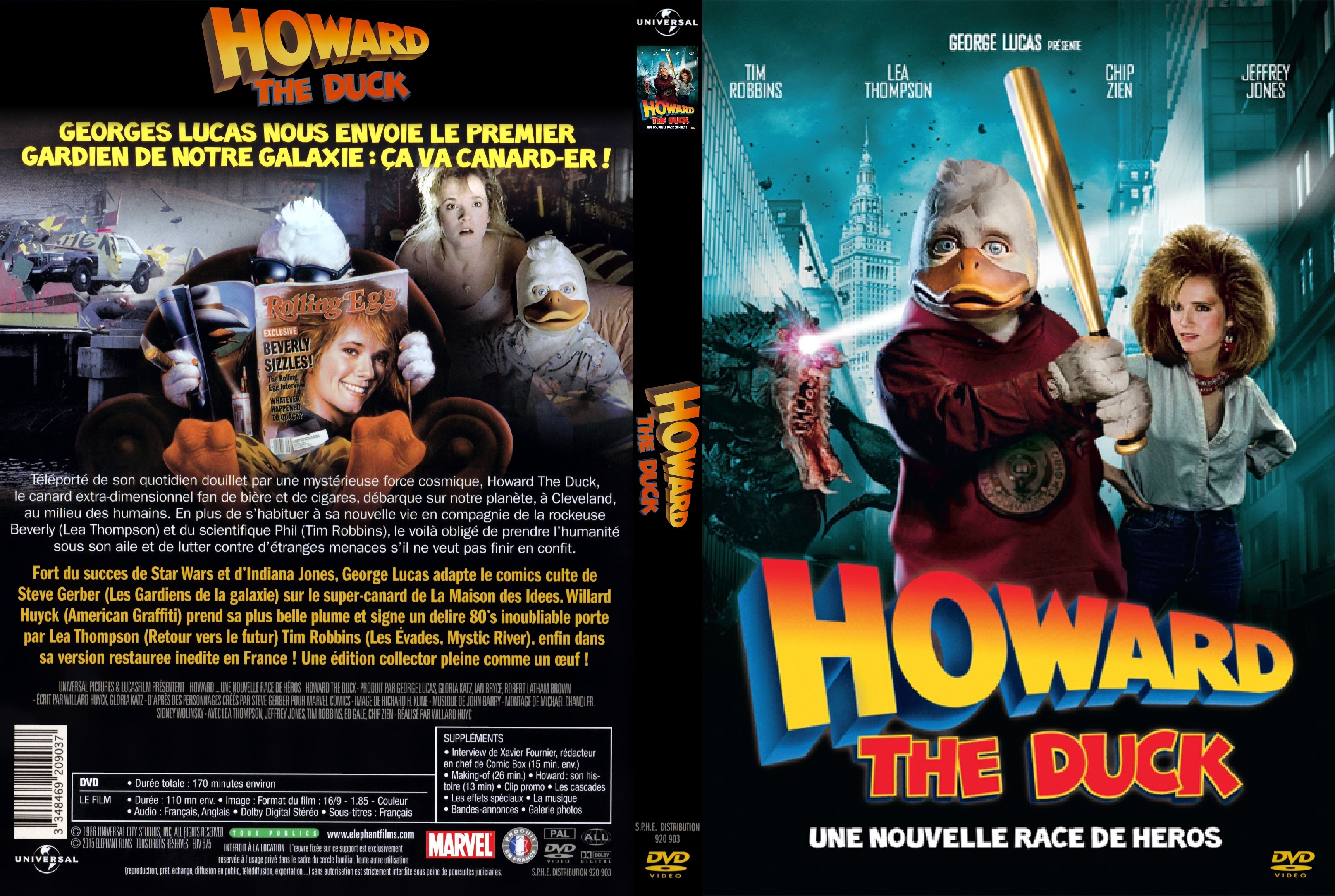 Jaquette DVD Howard Une nouvelle race de hros custom v2