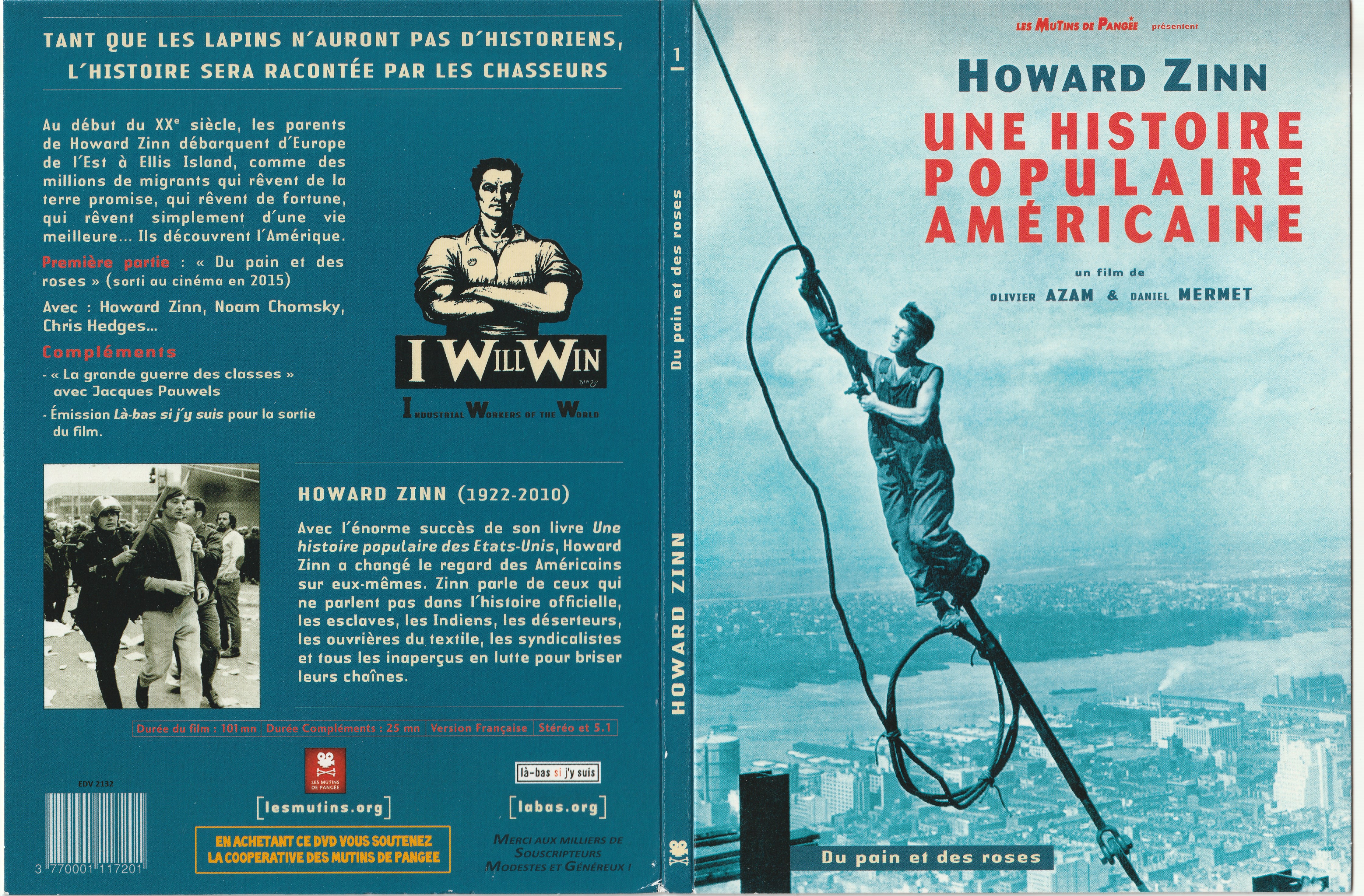Jaquette DVD Howard Zinn une histoire populaire amricaine