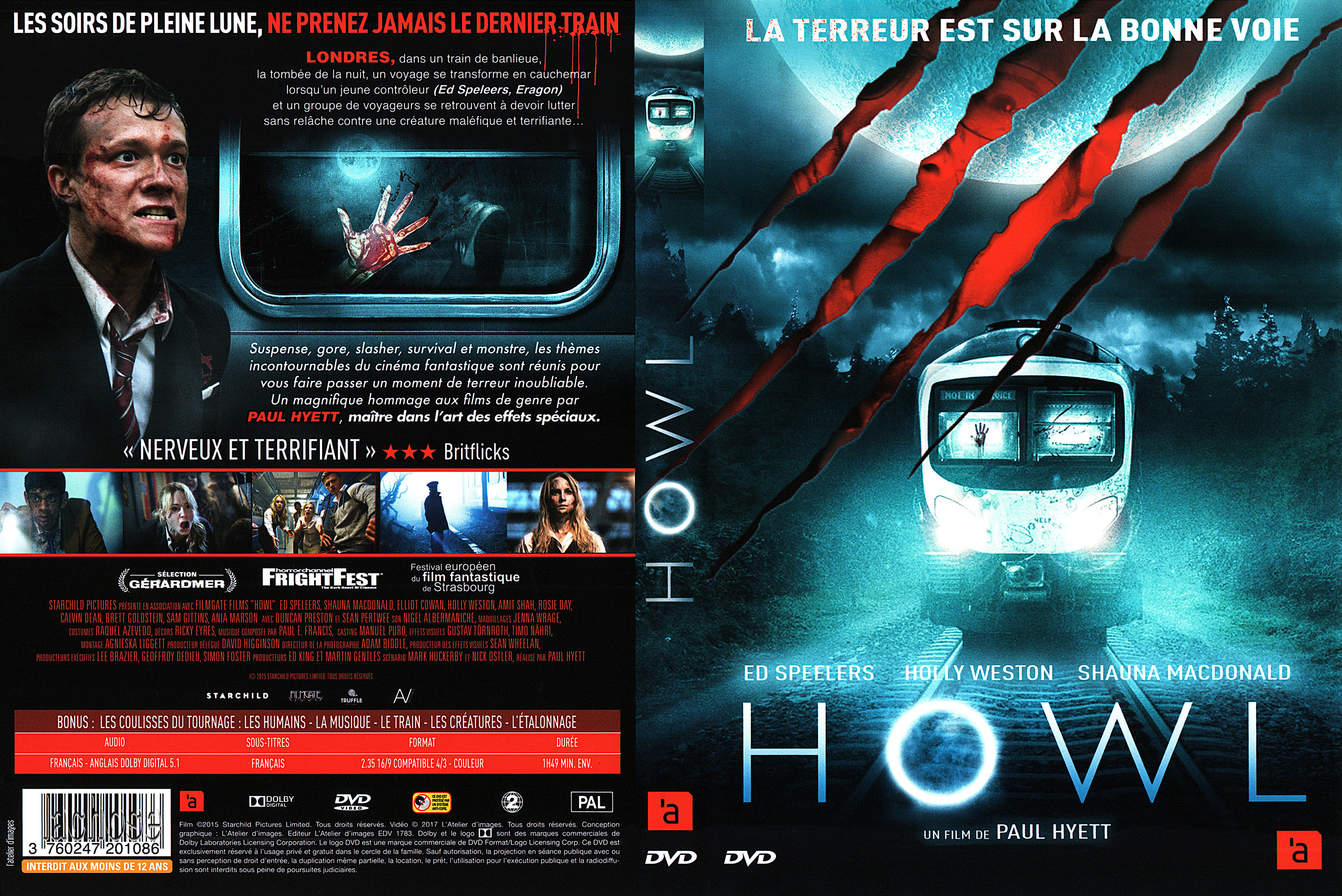 Jaquette DVD Howl (2015)