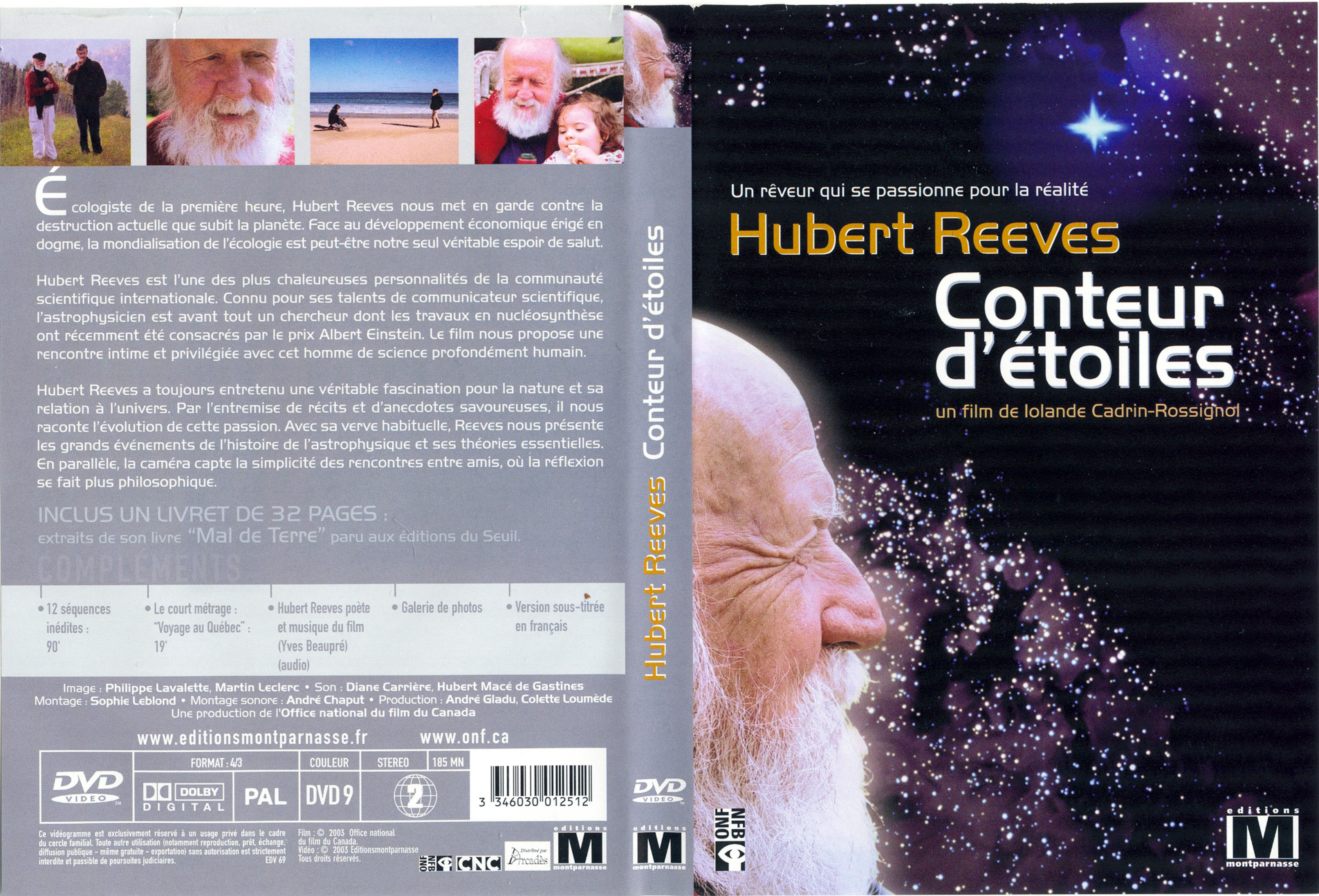 Jaquette DVD Hubert Reeves Conteur d