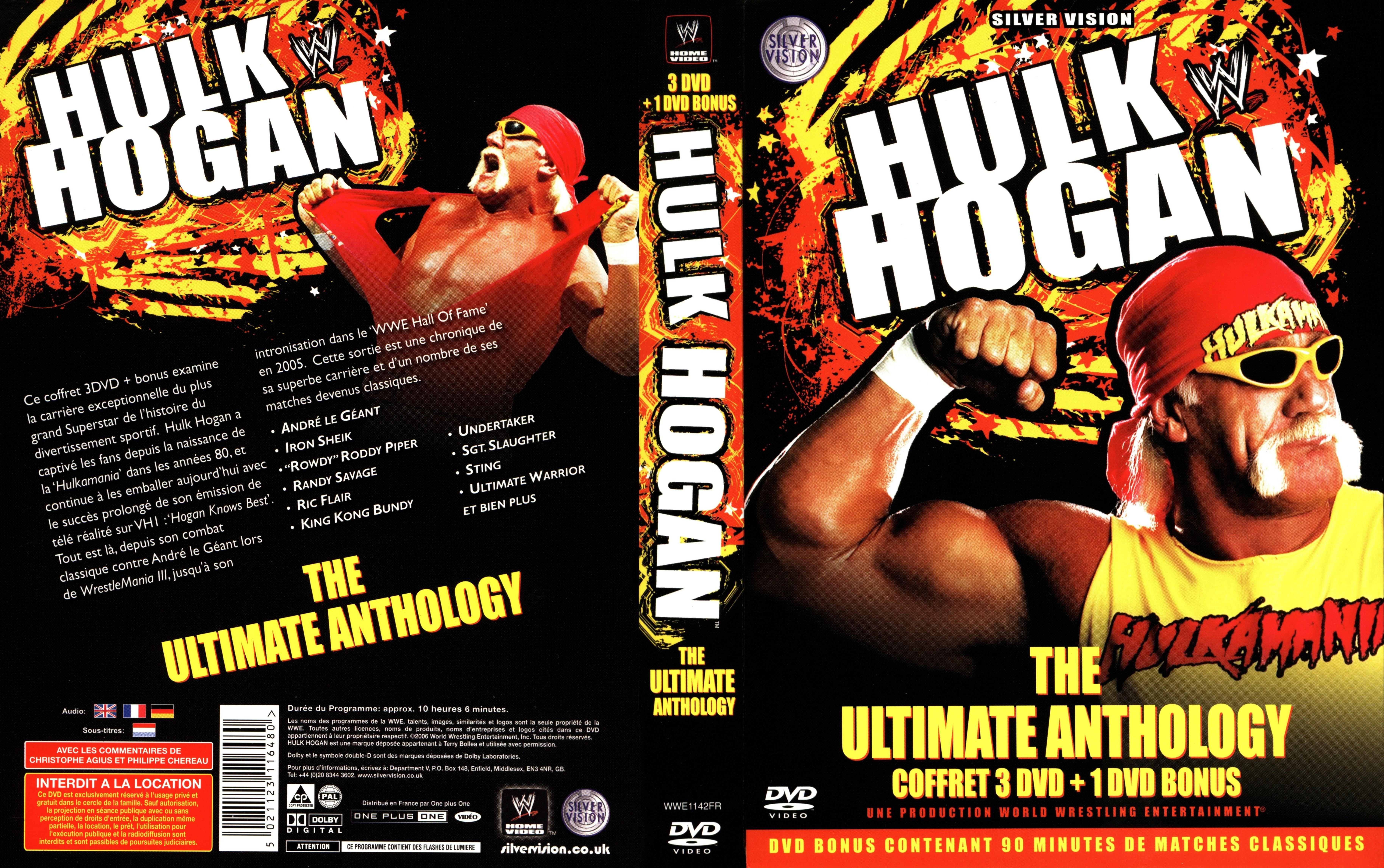 Jaquette DVD Hulk Hogan The ultimate anthologiy COFFRET