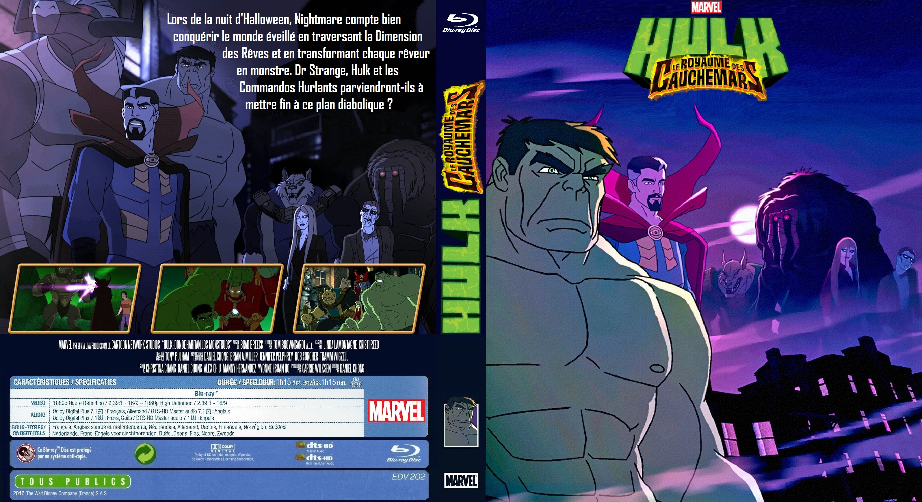 Jaquette DVD Hulk Le Royaume des Cauchemars  DA custom (BLU-RAY)