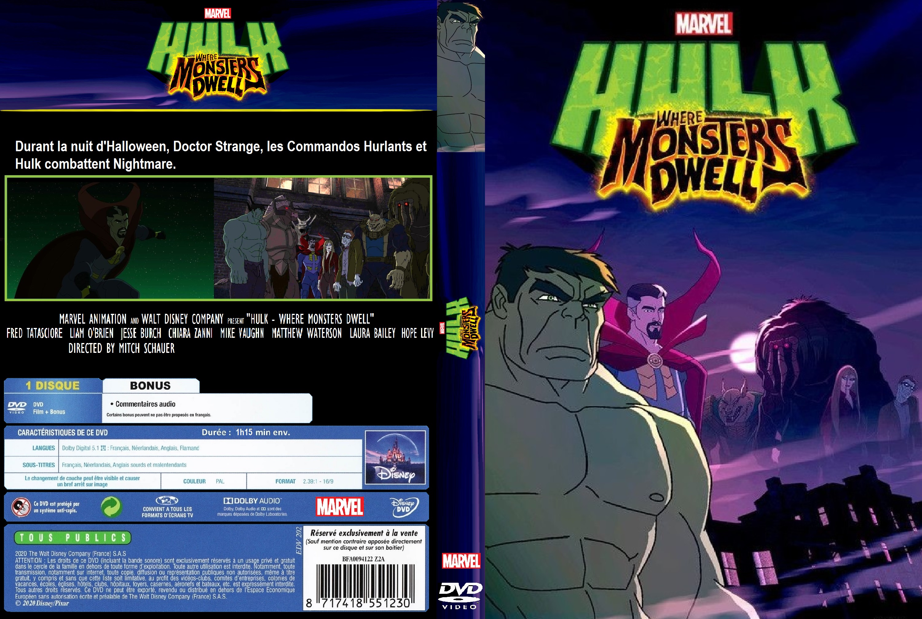 Jaquette DVD Hulk Where Monsters Dwell custom