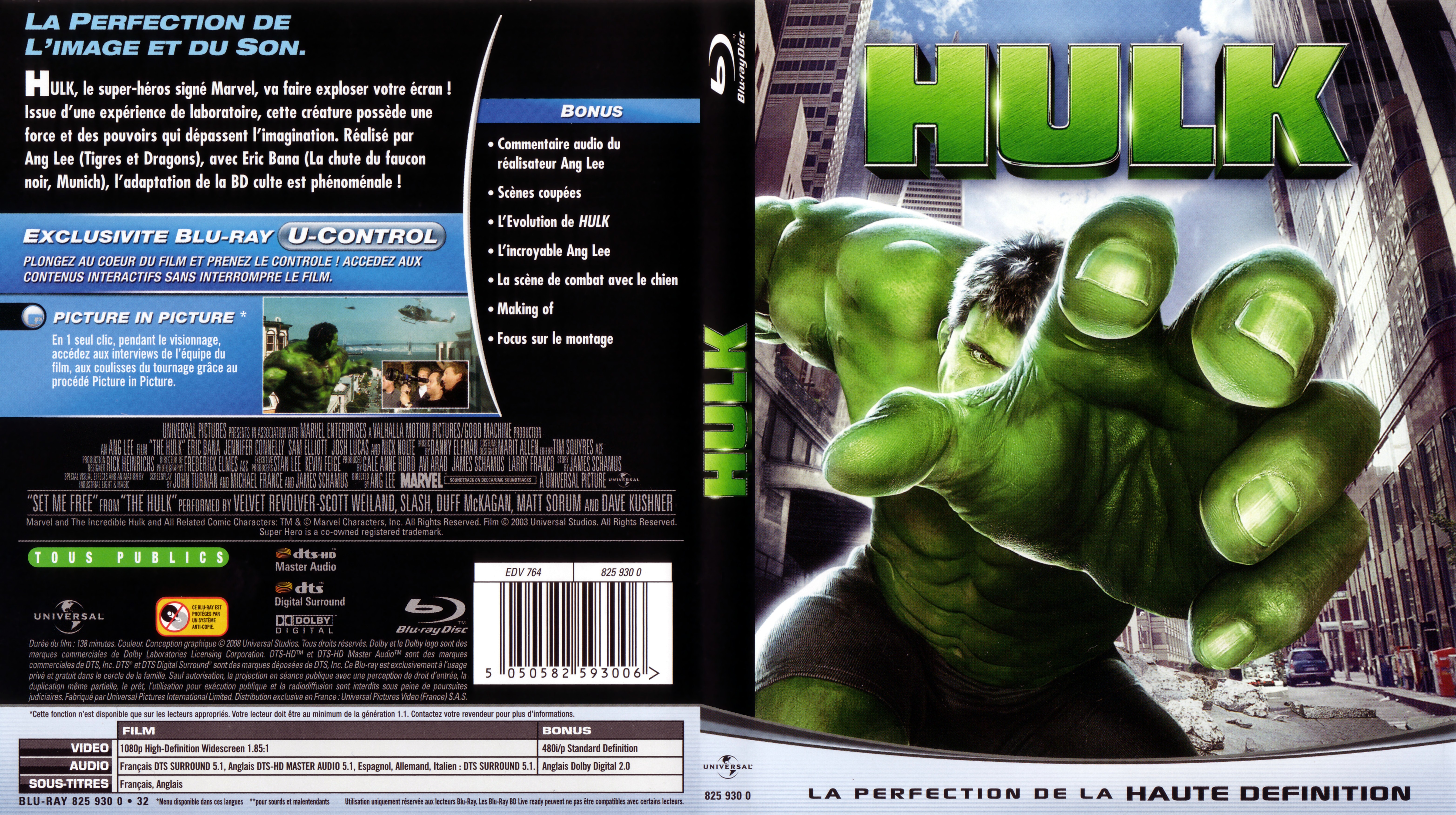 Jaquette DVD Hulk (BLU-RAY)