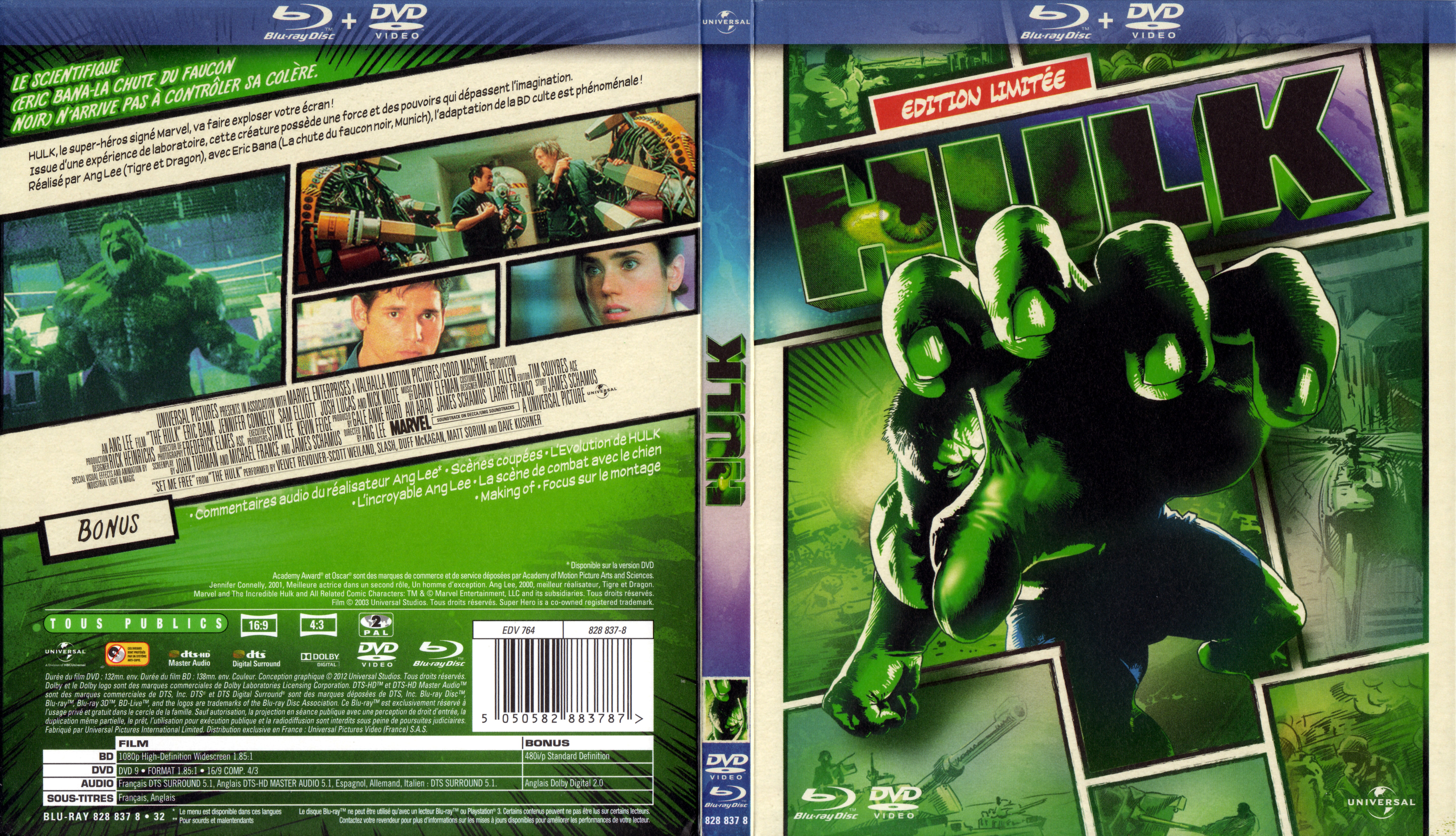 Jaquette DVD Hulk (BLU-RAY) v2
