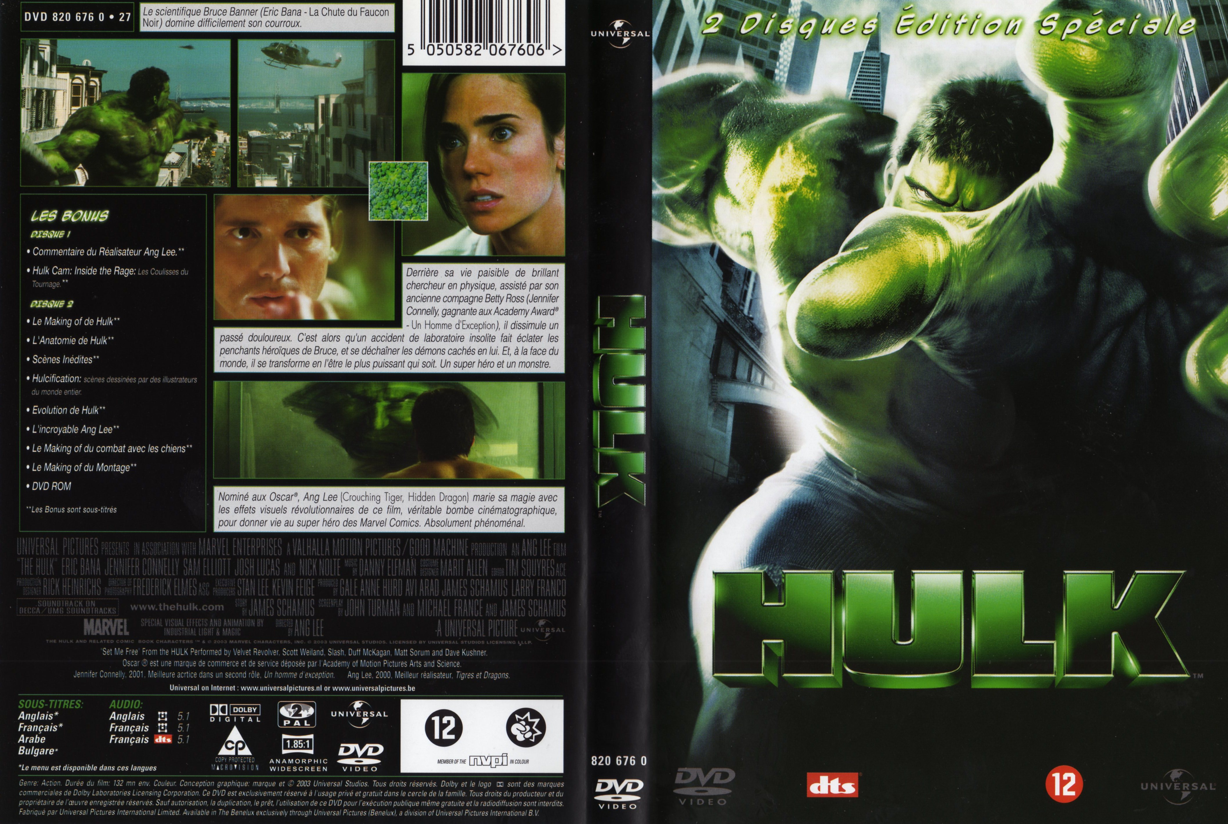 Jaquette DVD Hulk v3