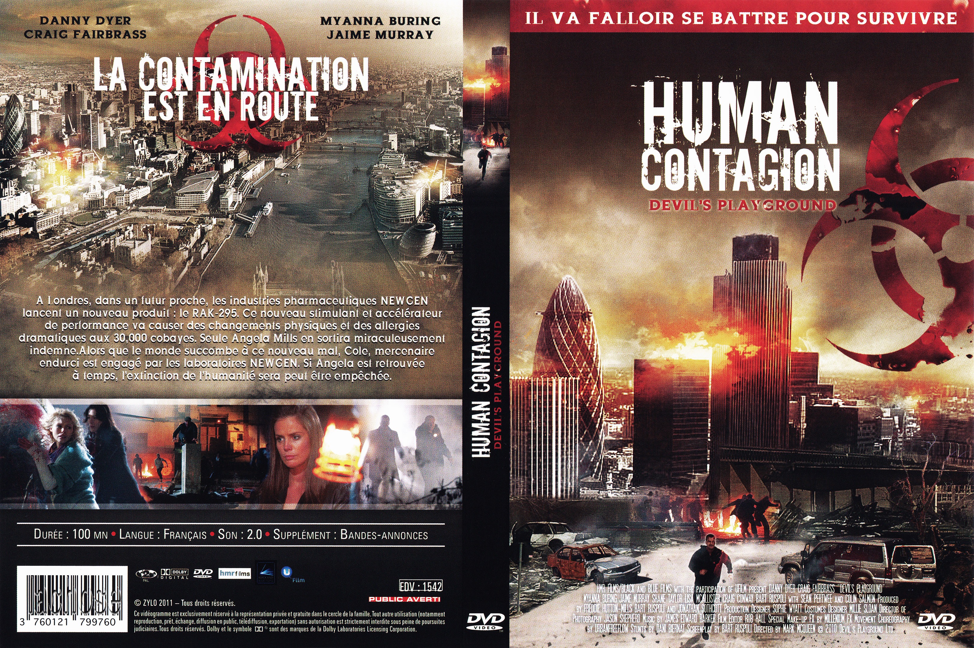 Jaquette DVD Human contagion