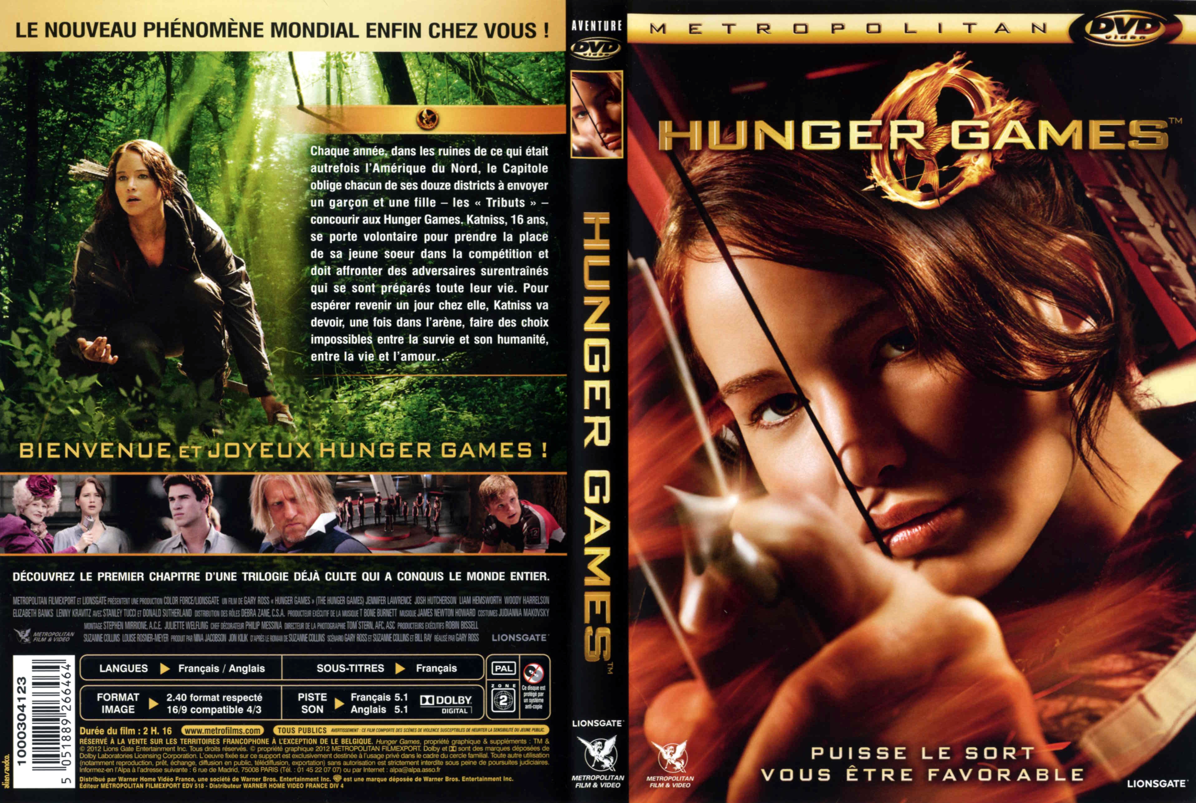 Jaquette DVD Hunger Games