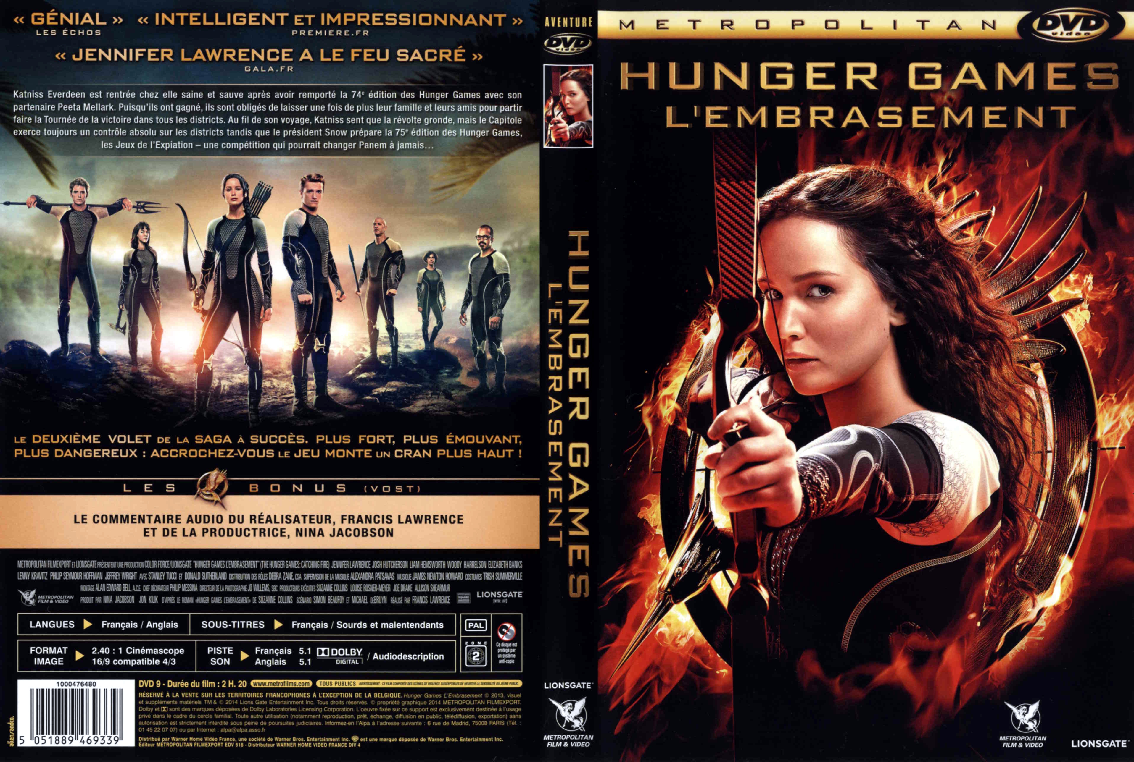 Jaquette DVD Hunger Games L