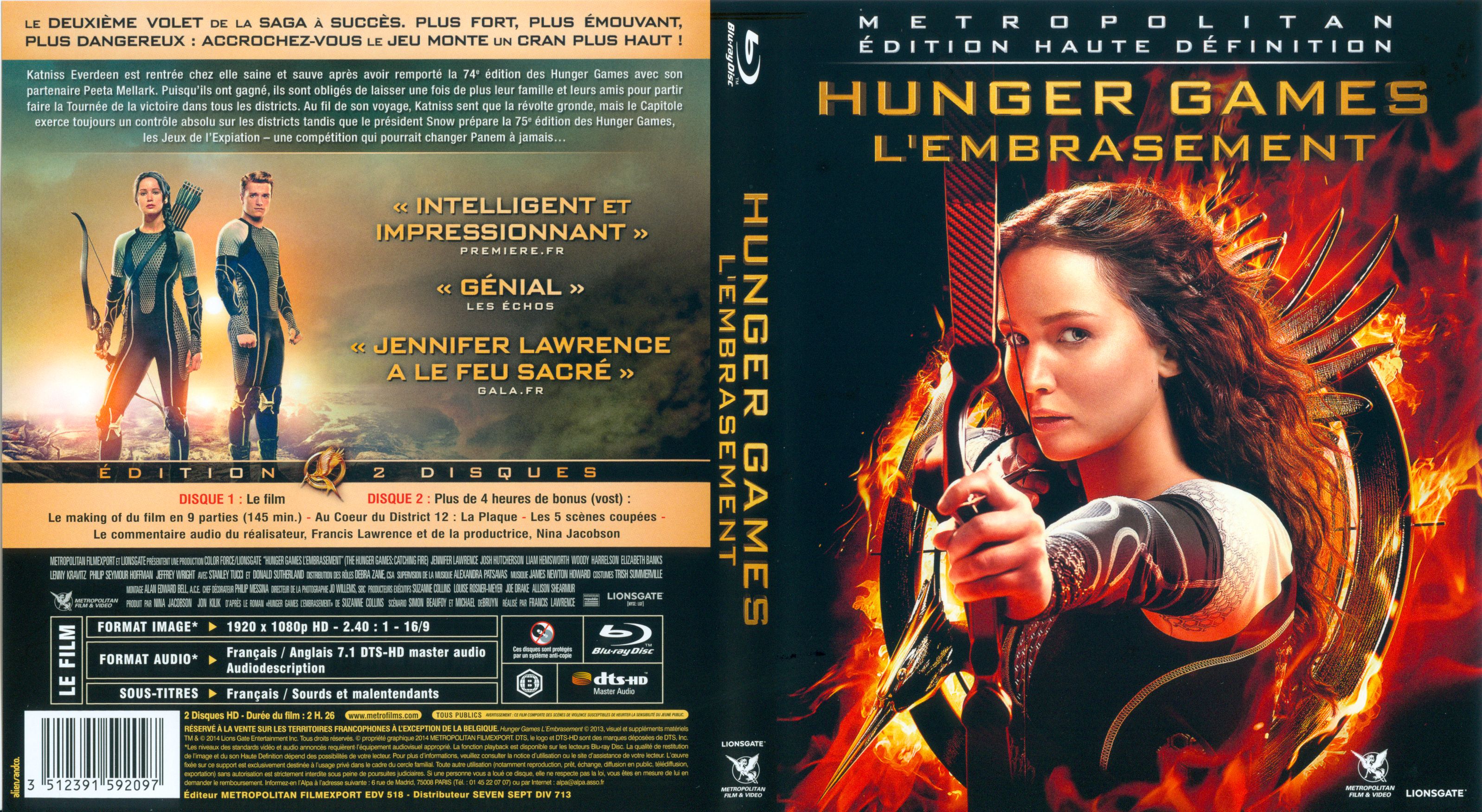 Jaquette DVD Hunger Games L