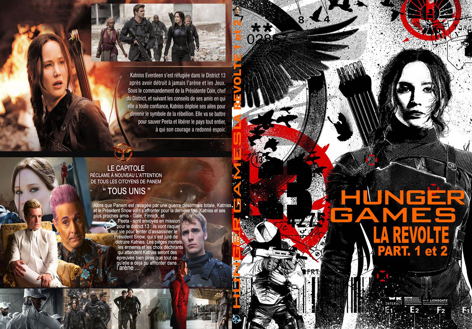 Jaquette DVD Hunger Games La Rvolte part 1et2 custom