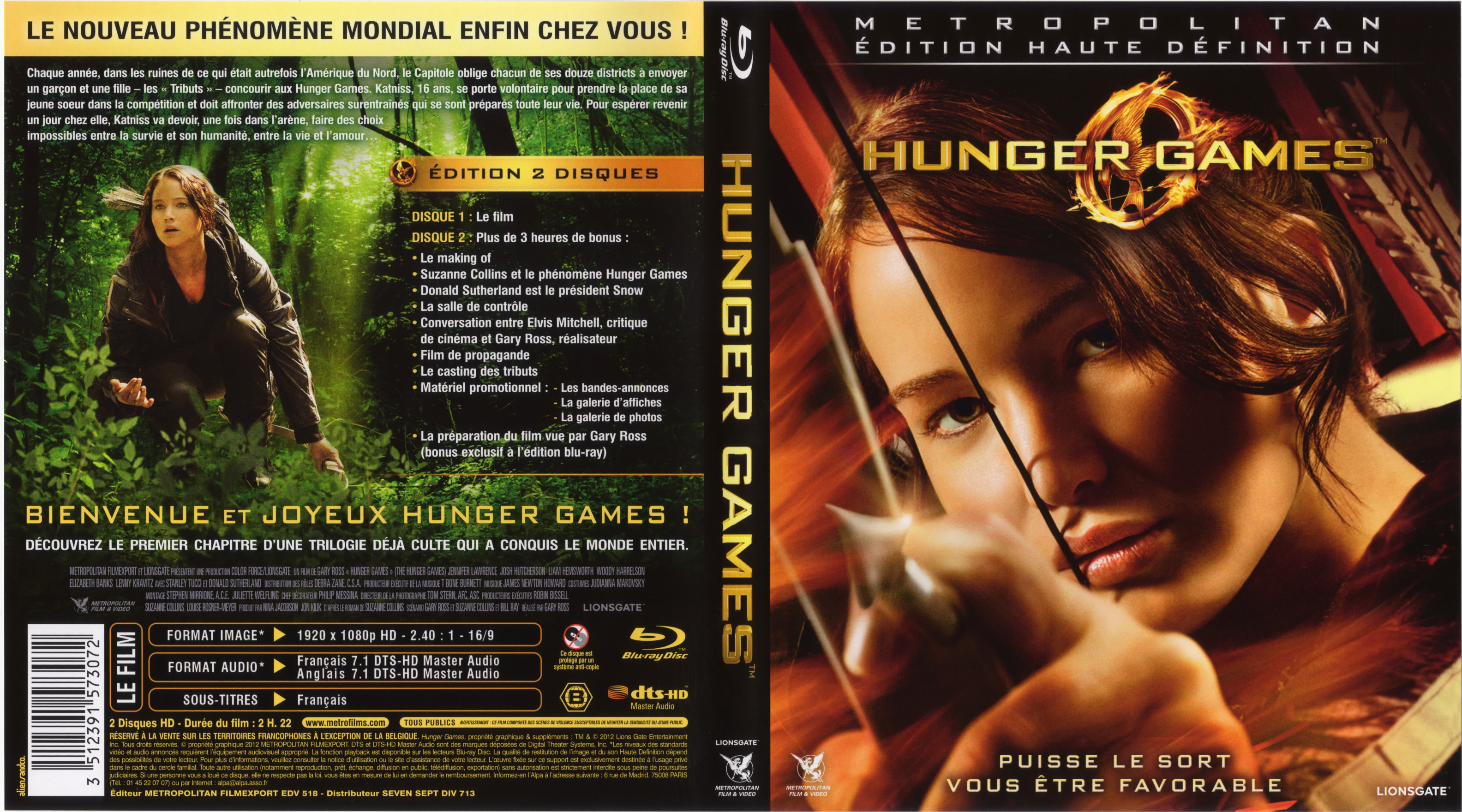Jaquette DVD Hunger Games (BLU-RAY)