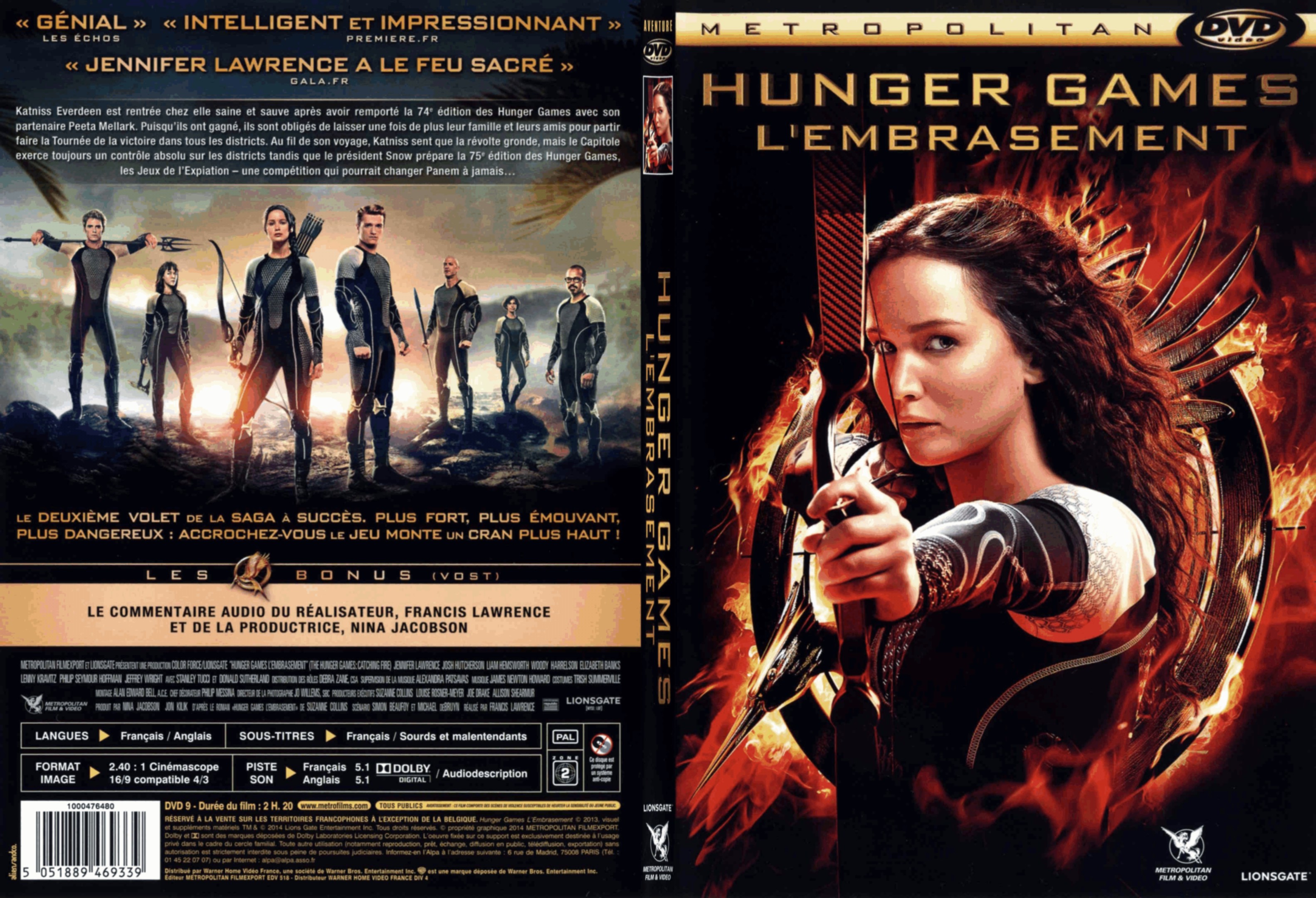 Jaquette DVD Hunger Games L