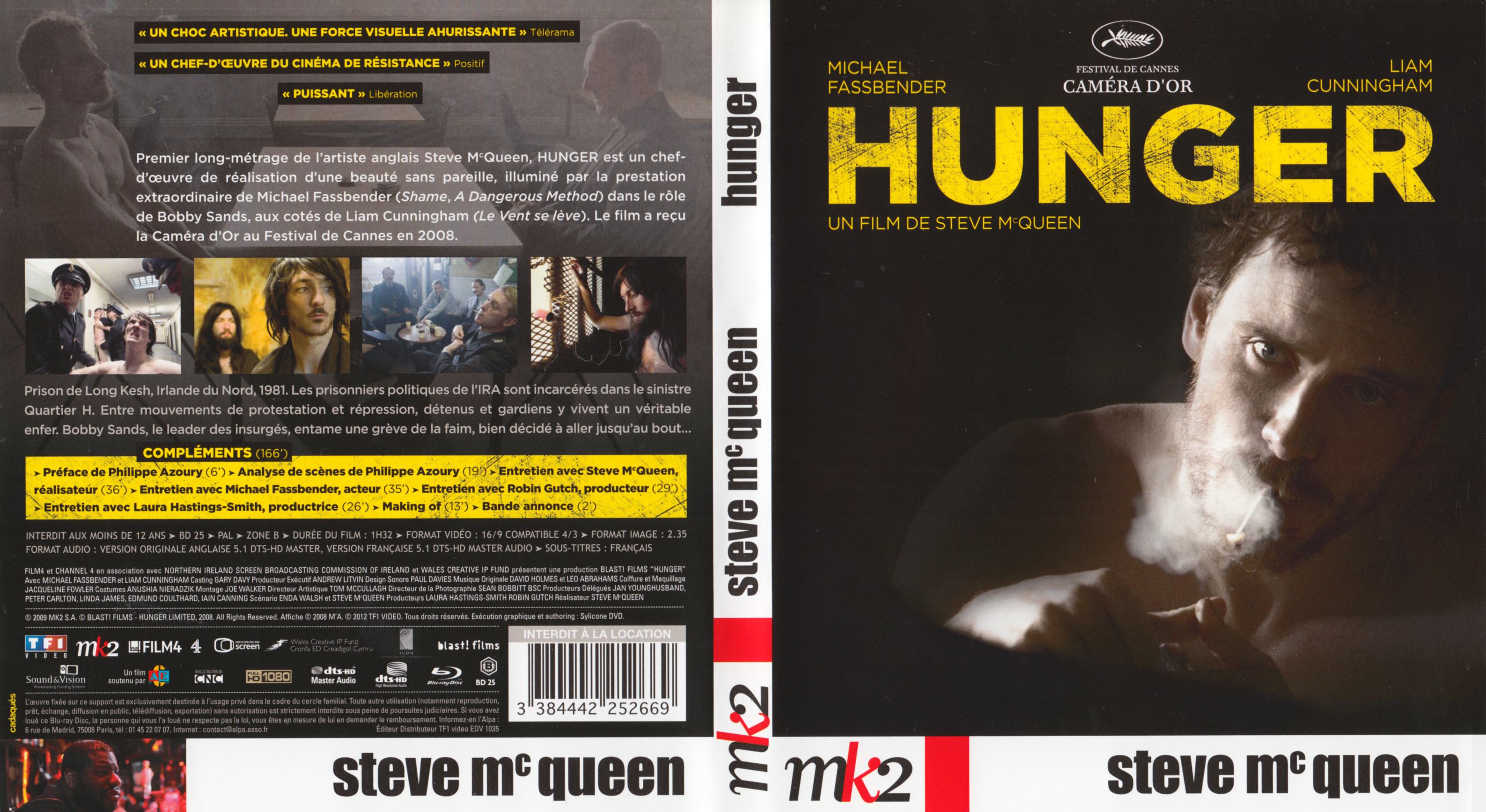 Jaquette DVD Hunger (BLU-RAY)
