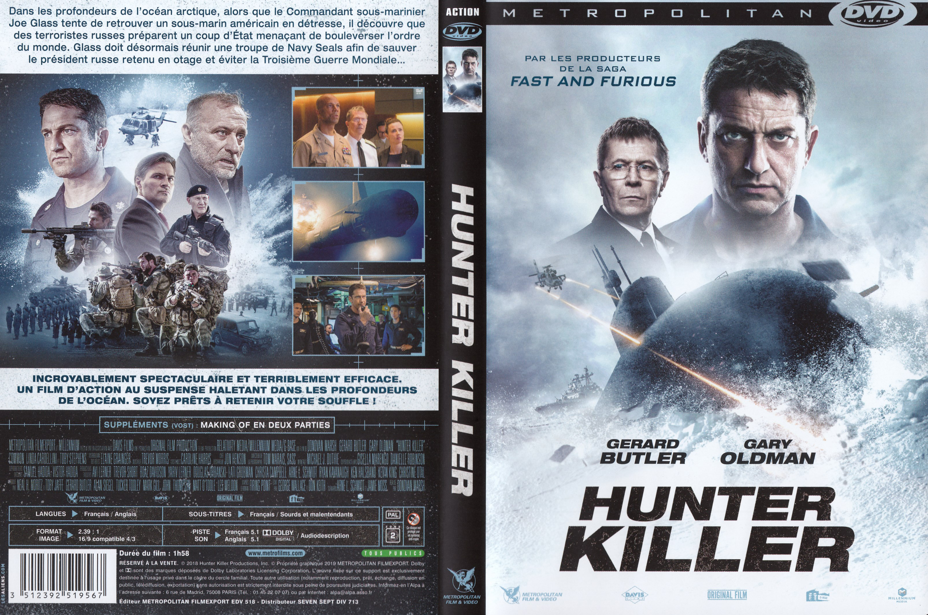 Jaquette DVD Hunter killer