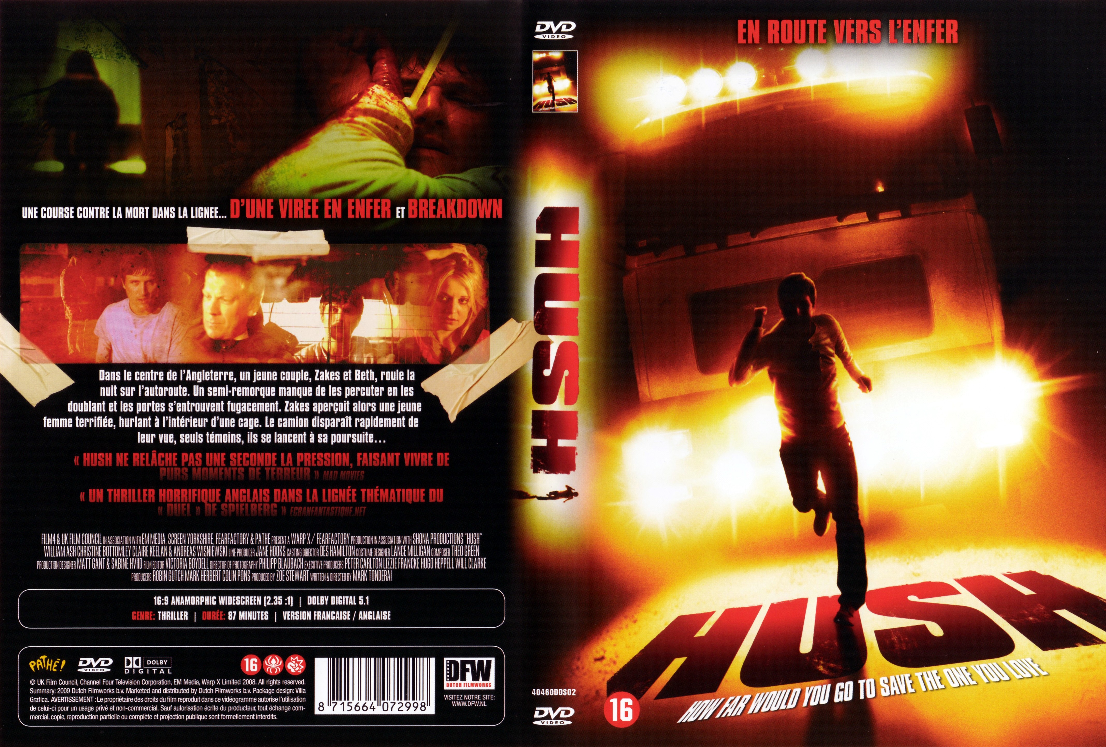 Jaquette DVD Hush en route vers l