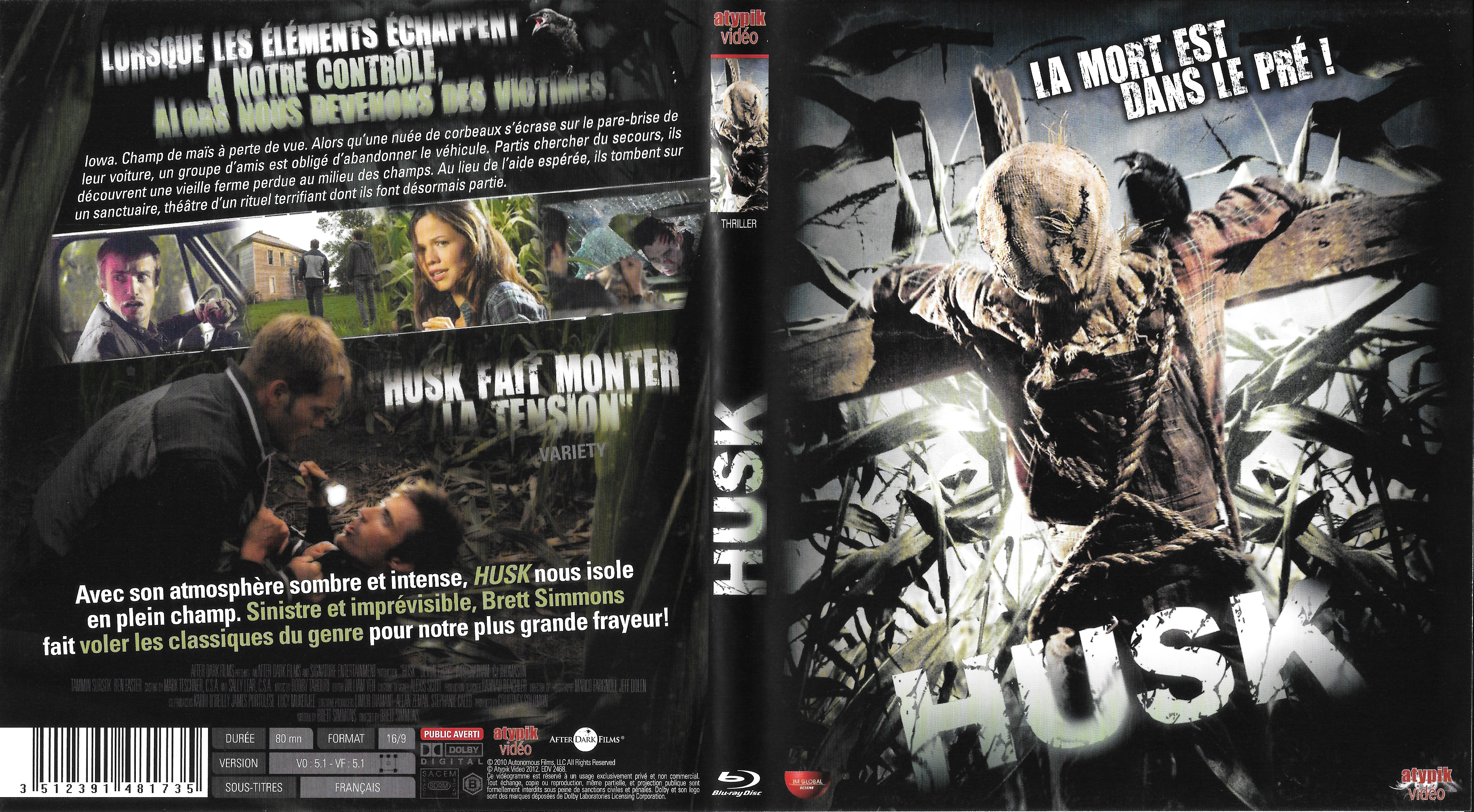 Jaquette DVD Husk (BLU-RAY)