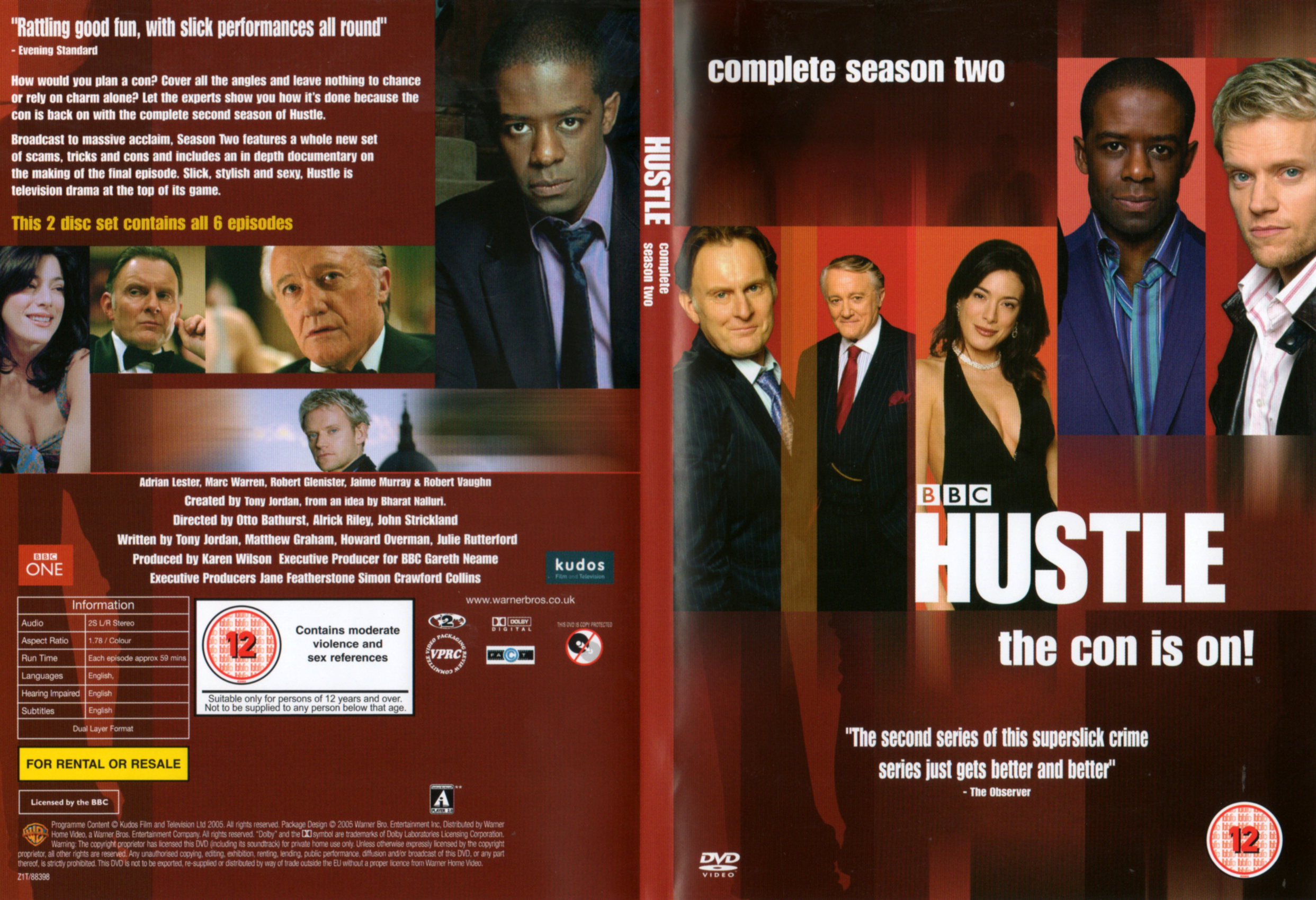 Jaquette DVD Hustle Saison 2 Zone 1