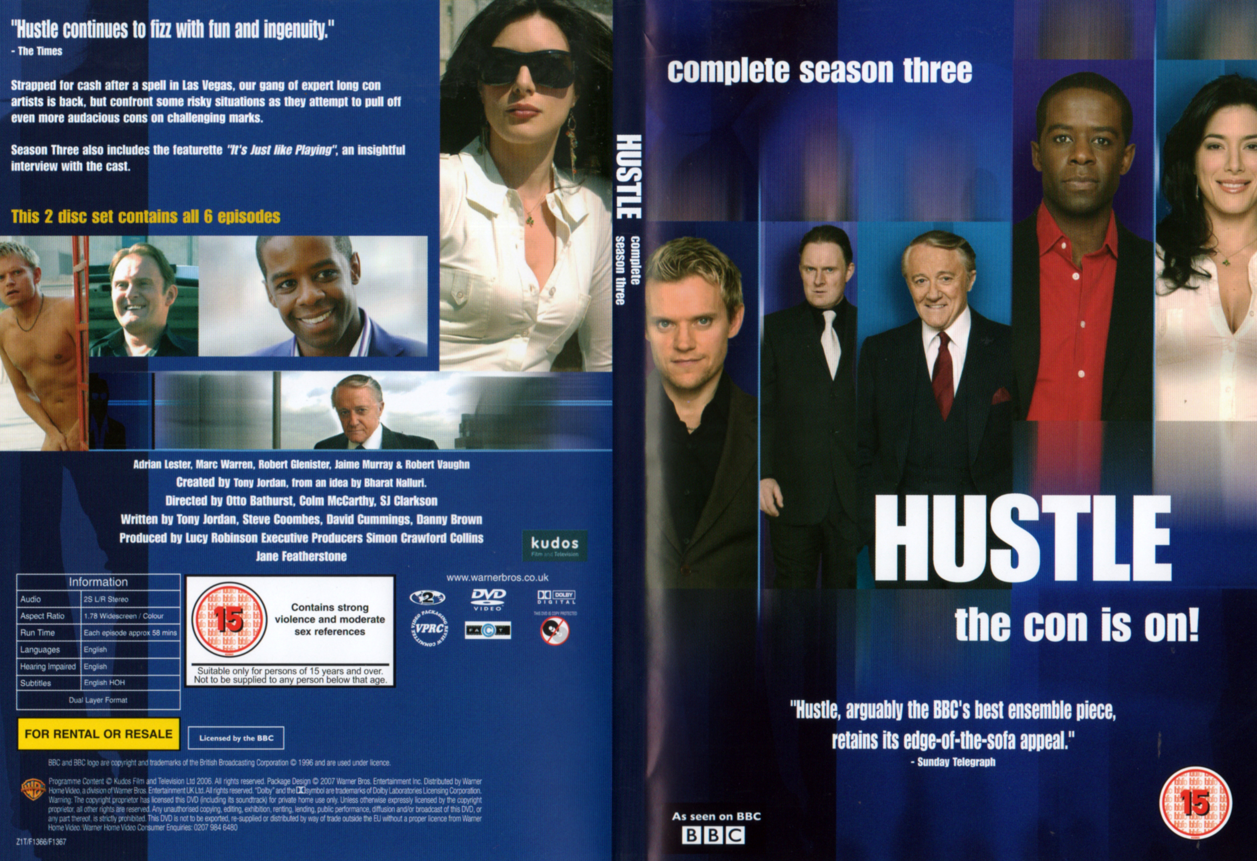 Jaquette DVD Hustle Saison 3 Zone 1