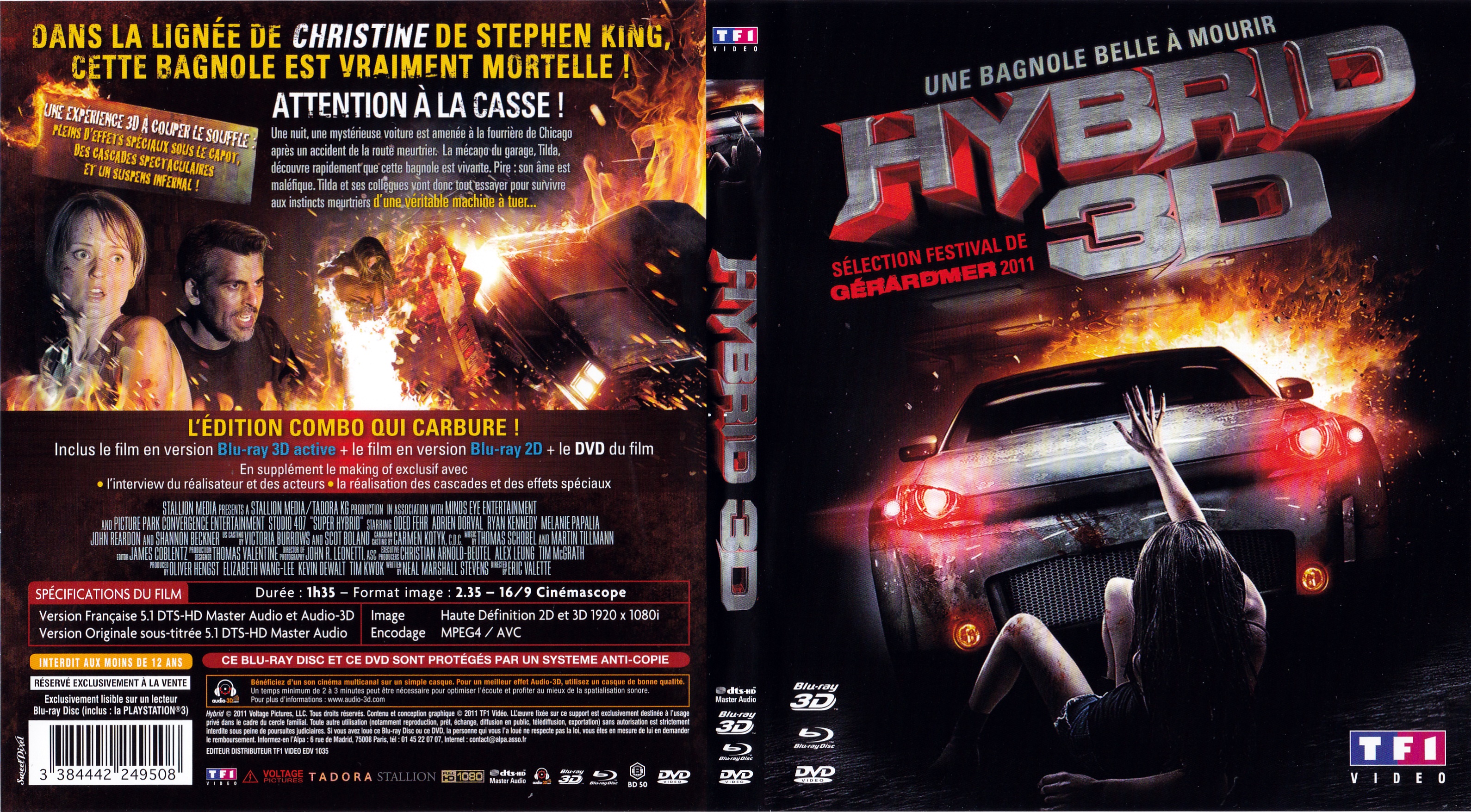 Jaquette DVD Hybrid 3D (BLU-RAY)