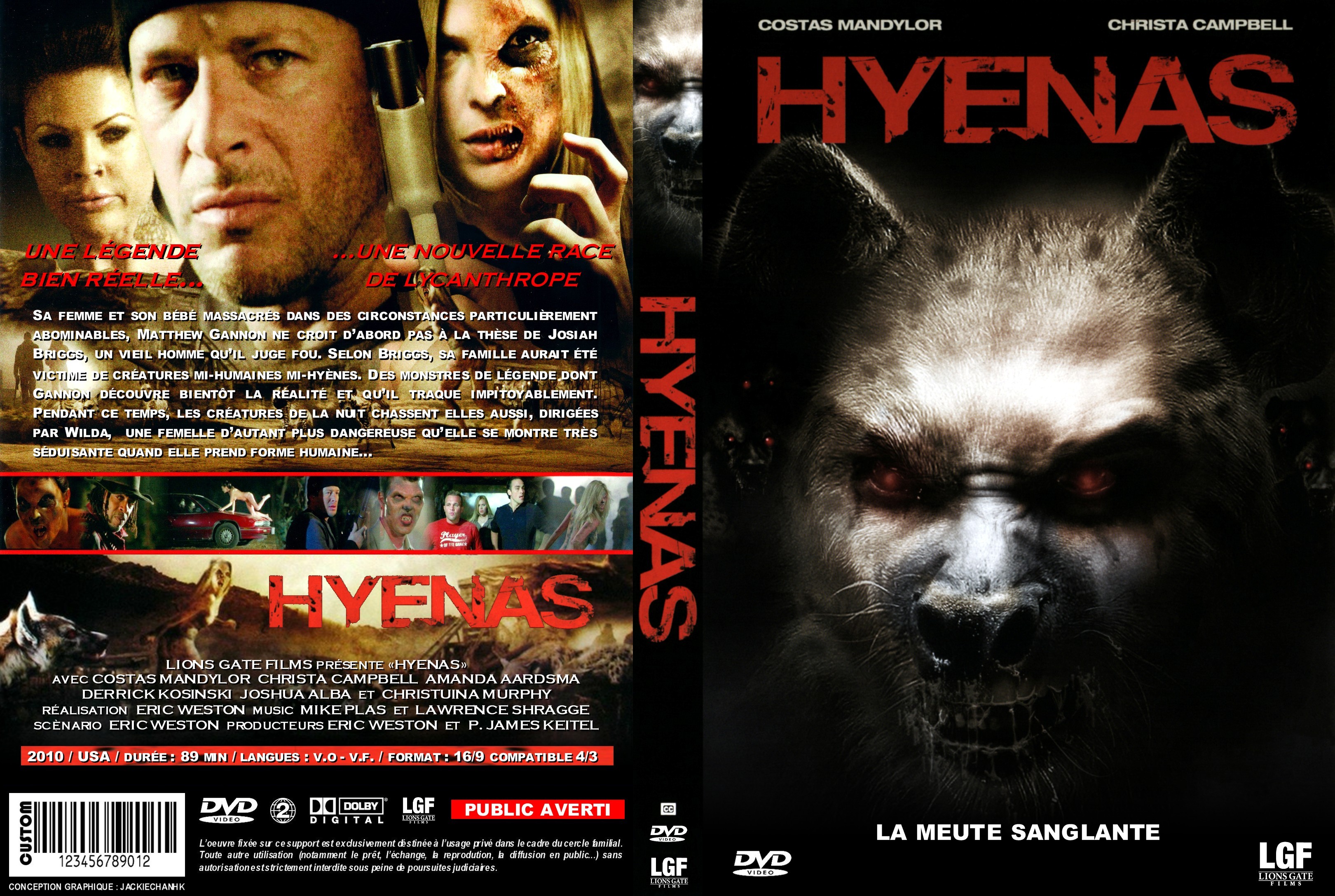 Jaquette DVD Hyenas custom