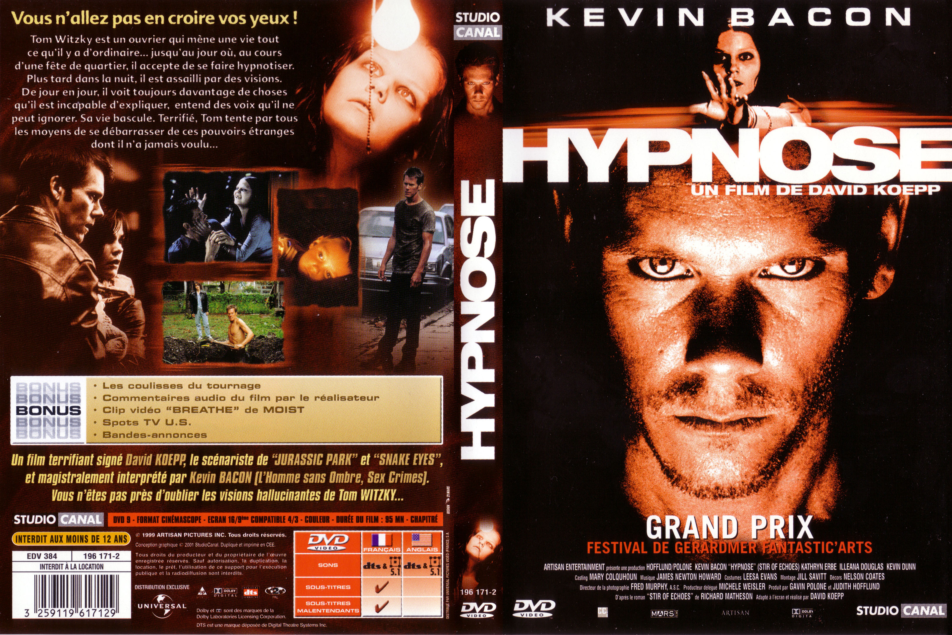 Jaquette DVD Hypnose