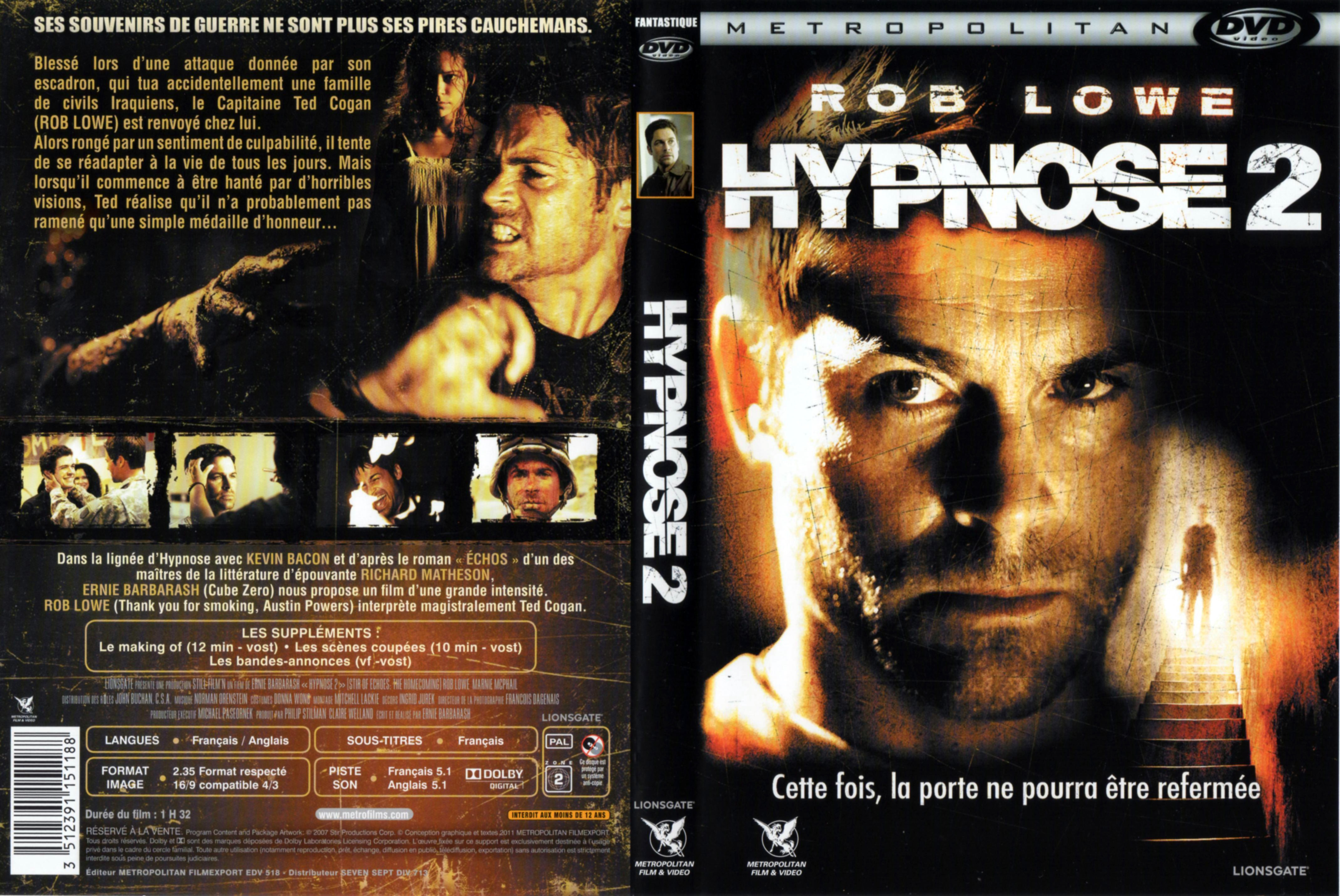 Jaquette DVD Hypnose 2