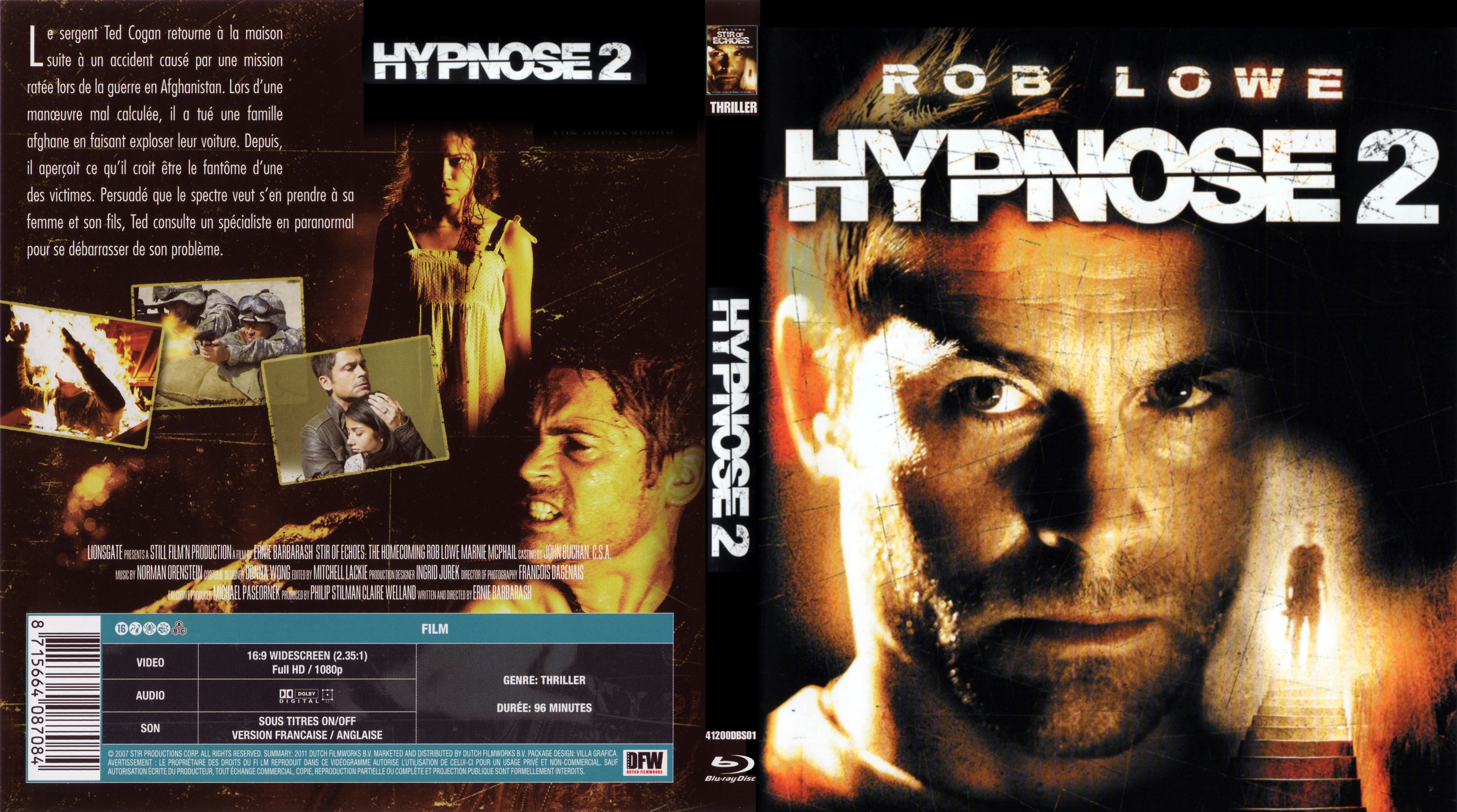 Jaquette DVD Hypnose 2 (BLU-RAY)