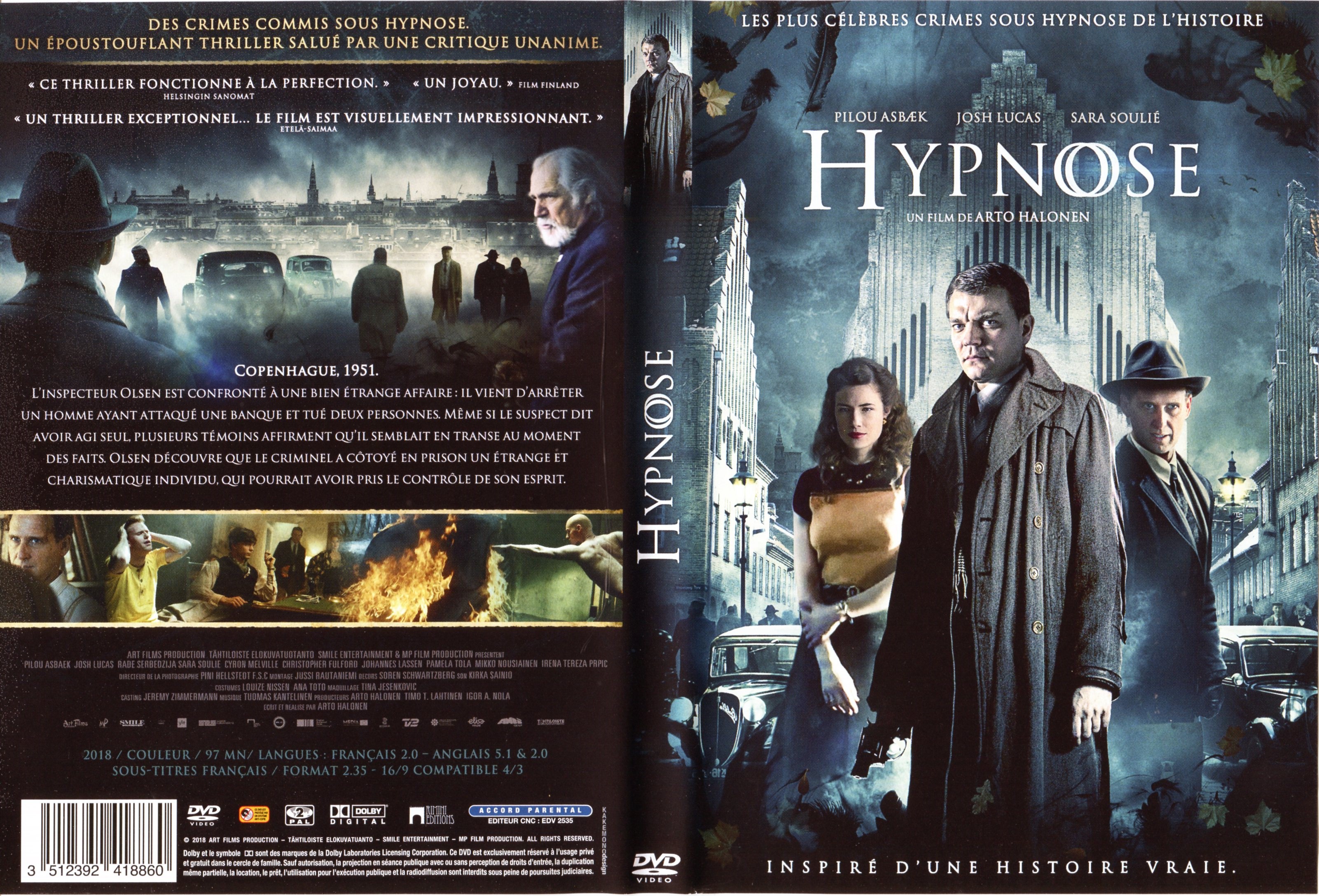 Jaquette DVD Hypnose (2018)