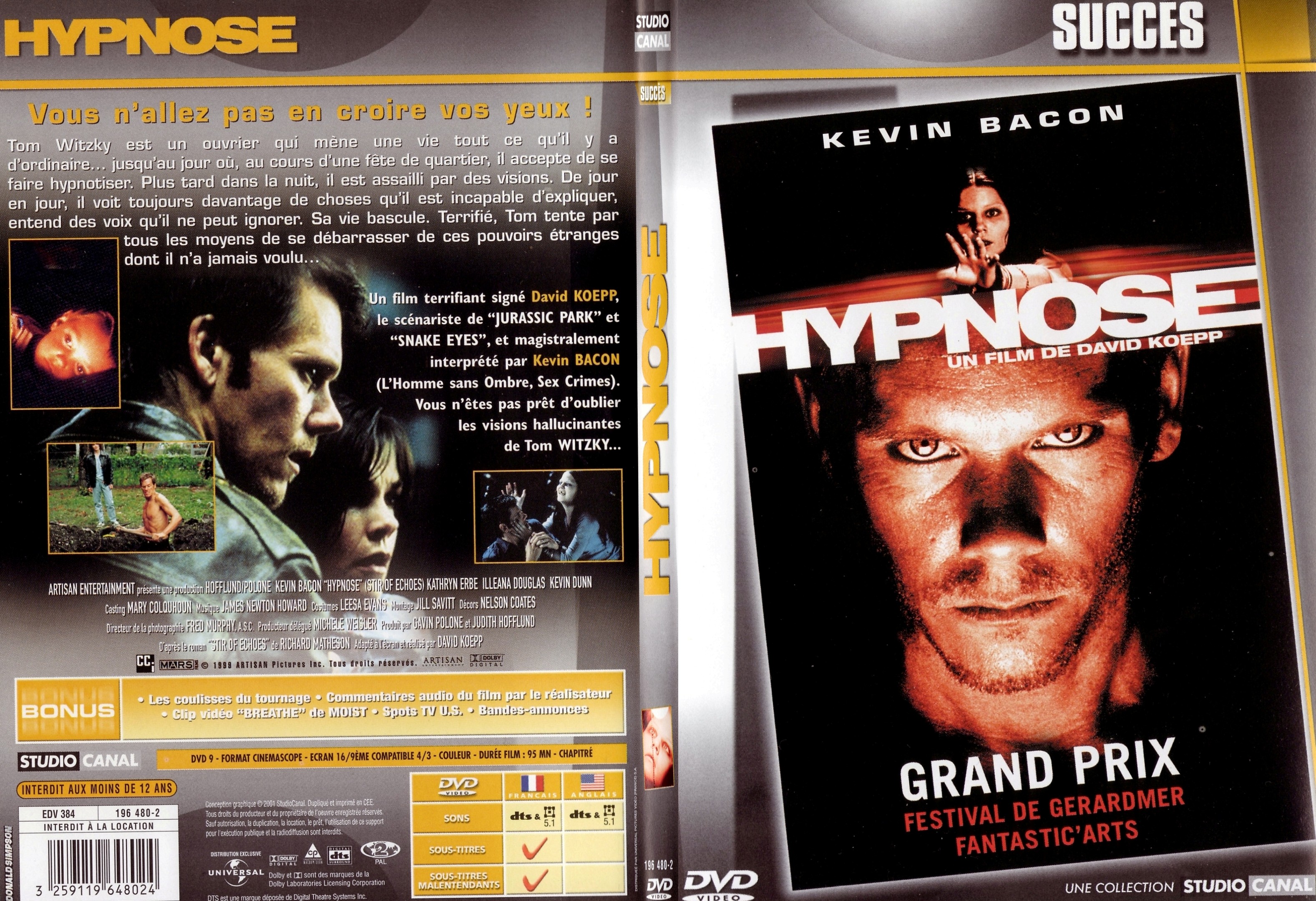 Jaquette DVD Hypnose - SLIM v2