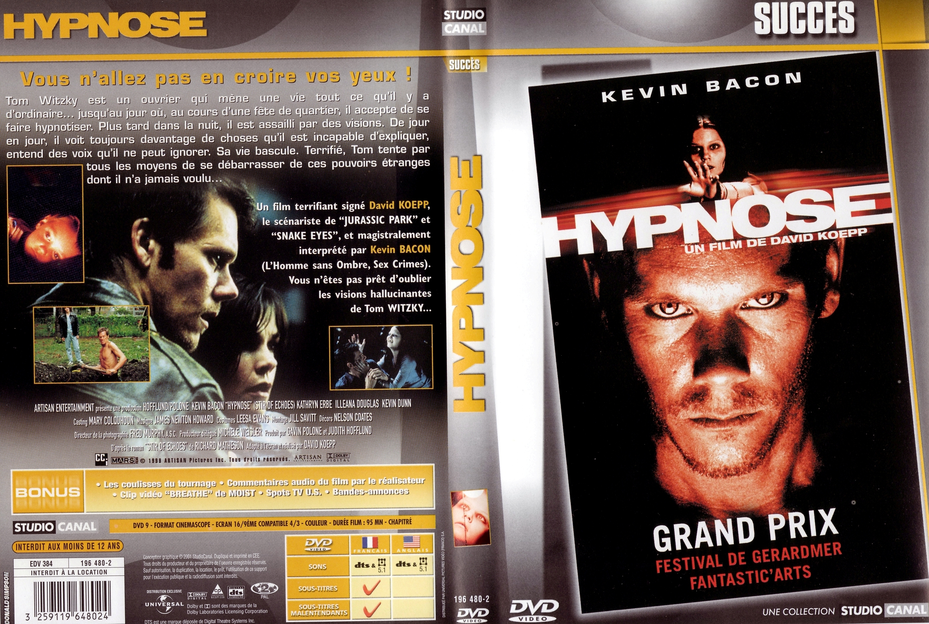 Jaquette DVD Hypnose v3