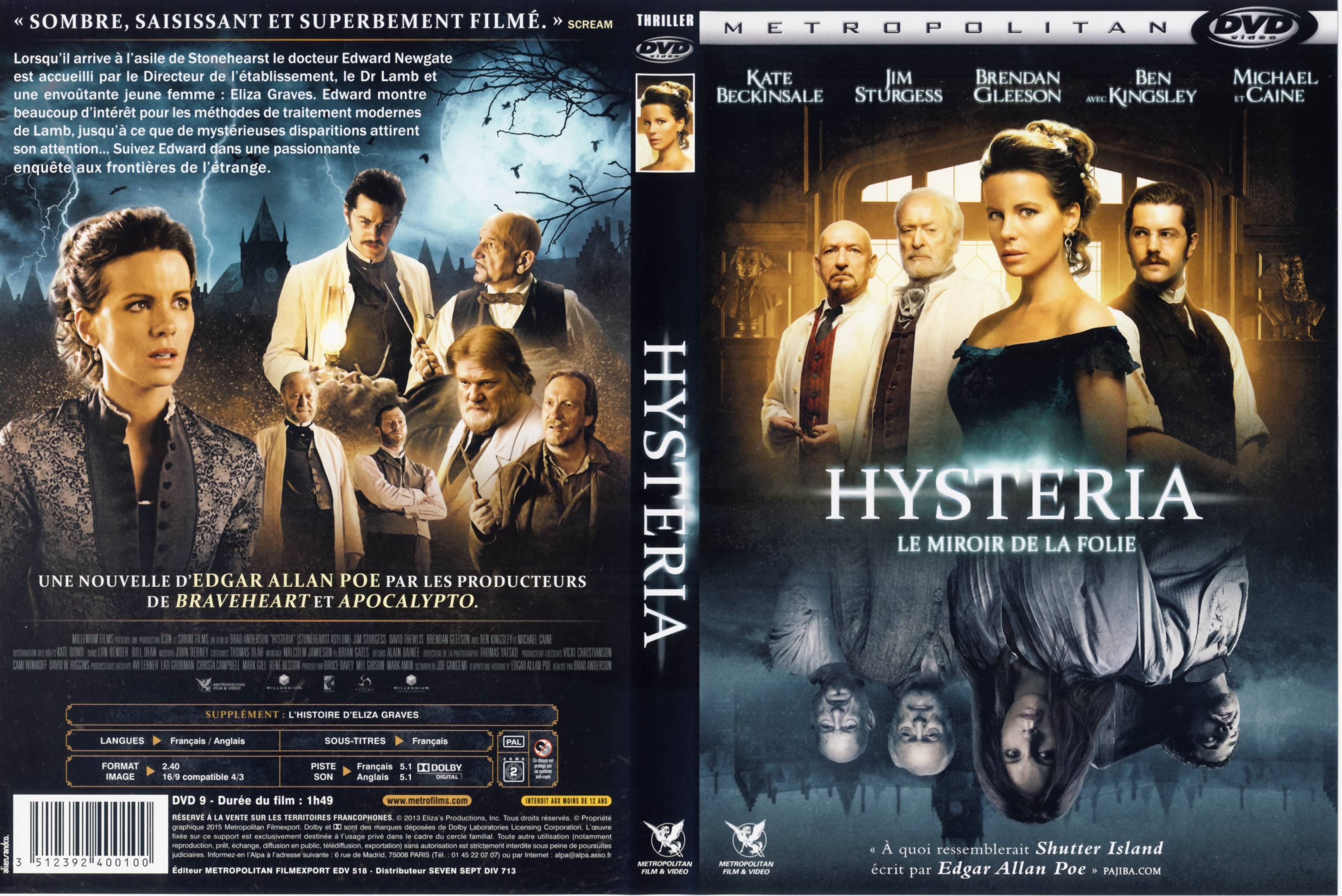 Jaquette DVD Hysteria