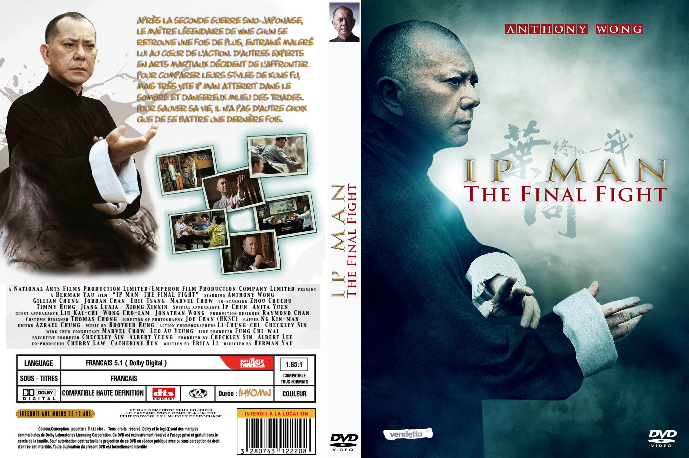 Jaquette DVD IP man the final fight custom