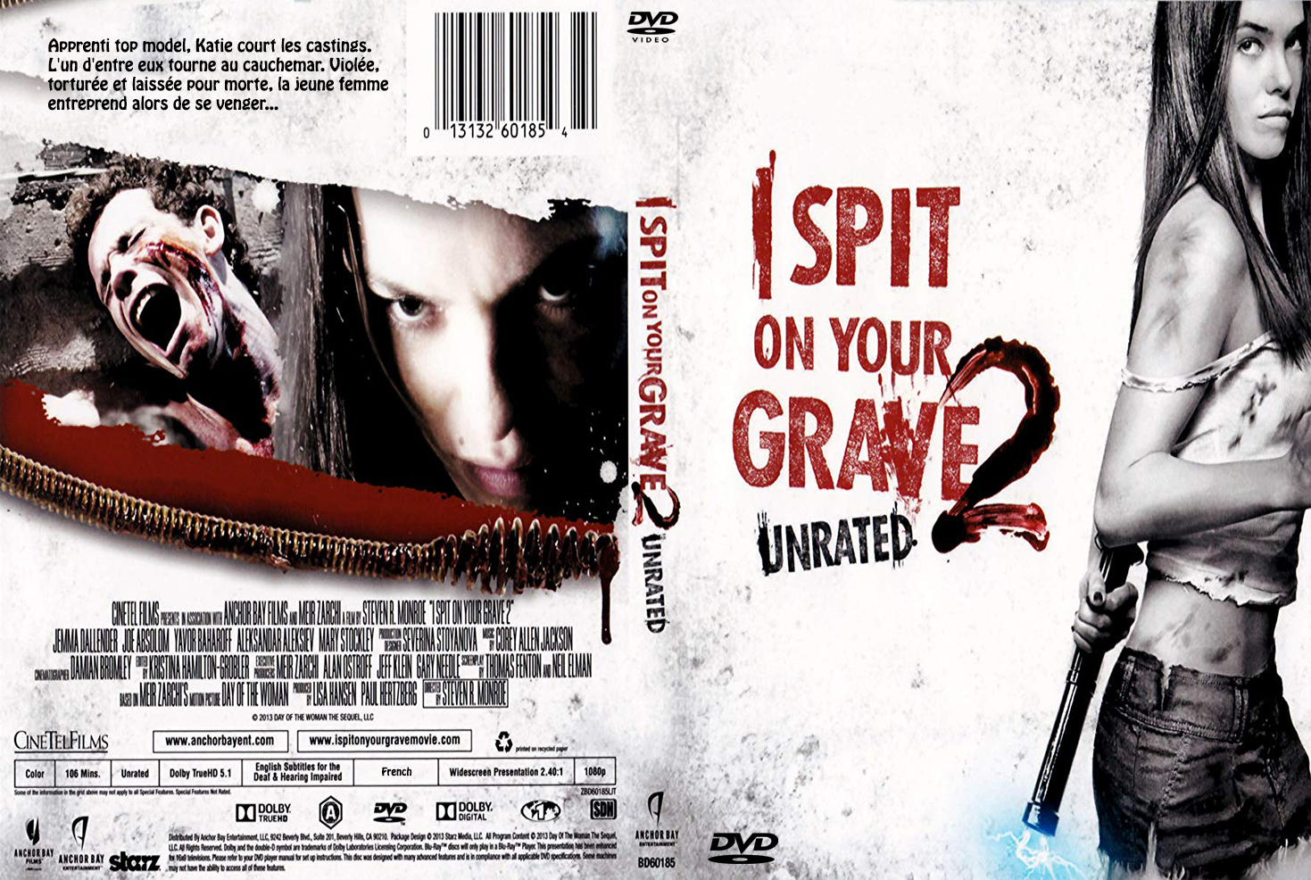 Jaquette DVD I Spit on Your Grave 2 custom