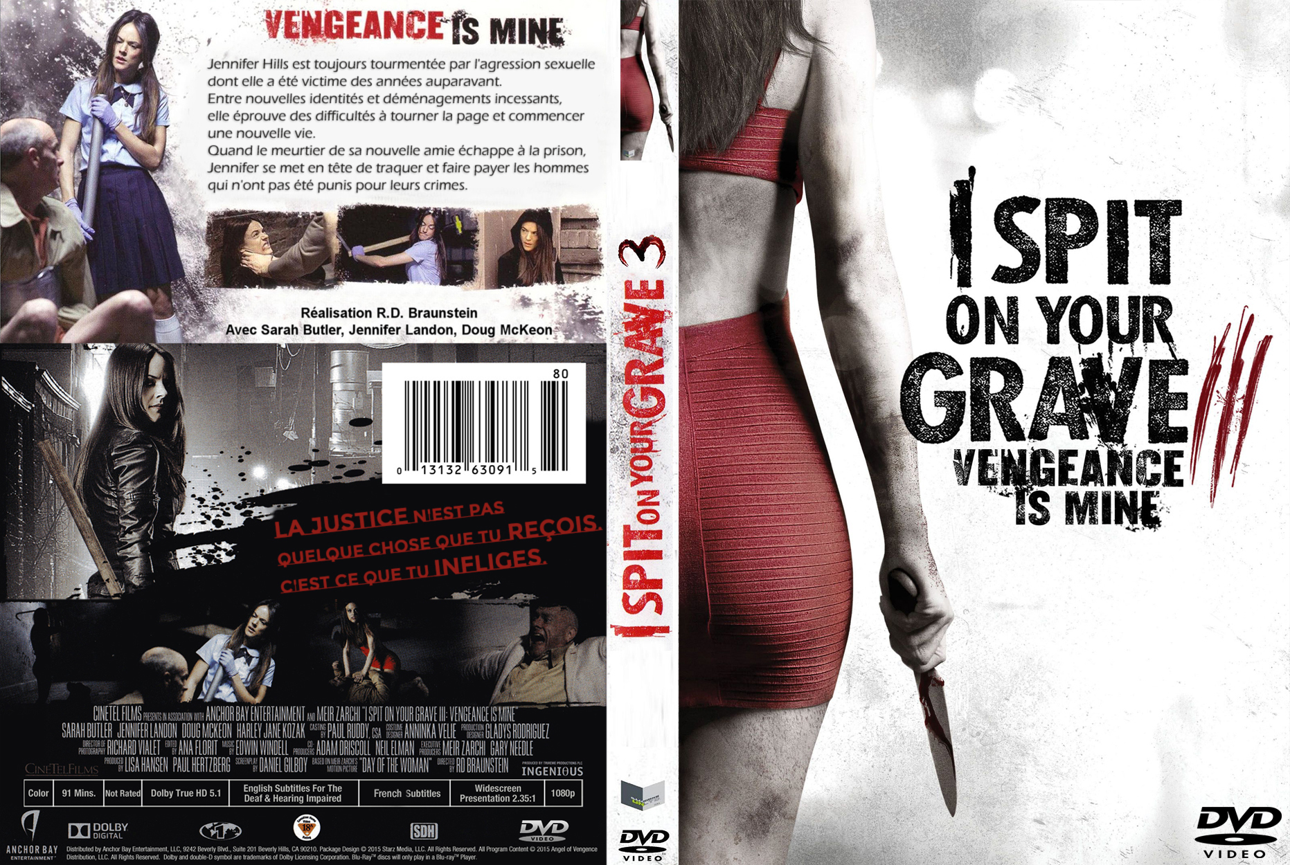 Jaquette DVD I Spit on Your Grave 3 custom