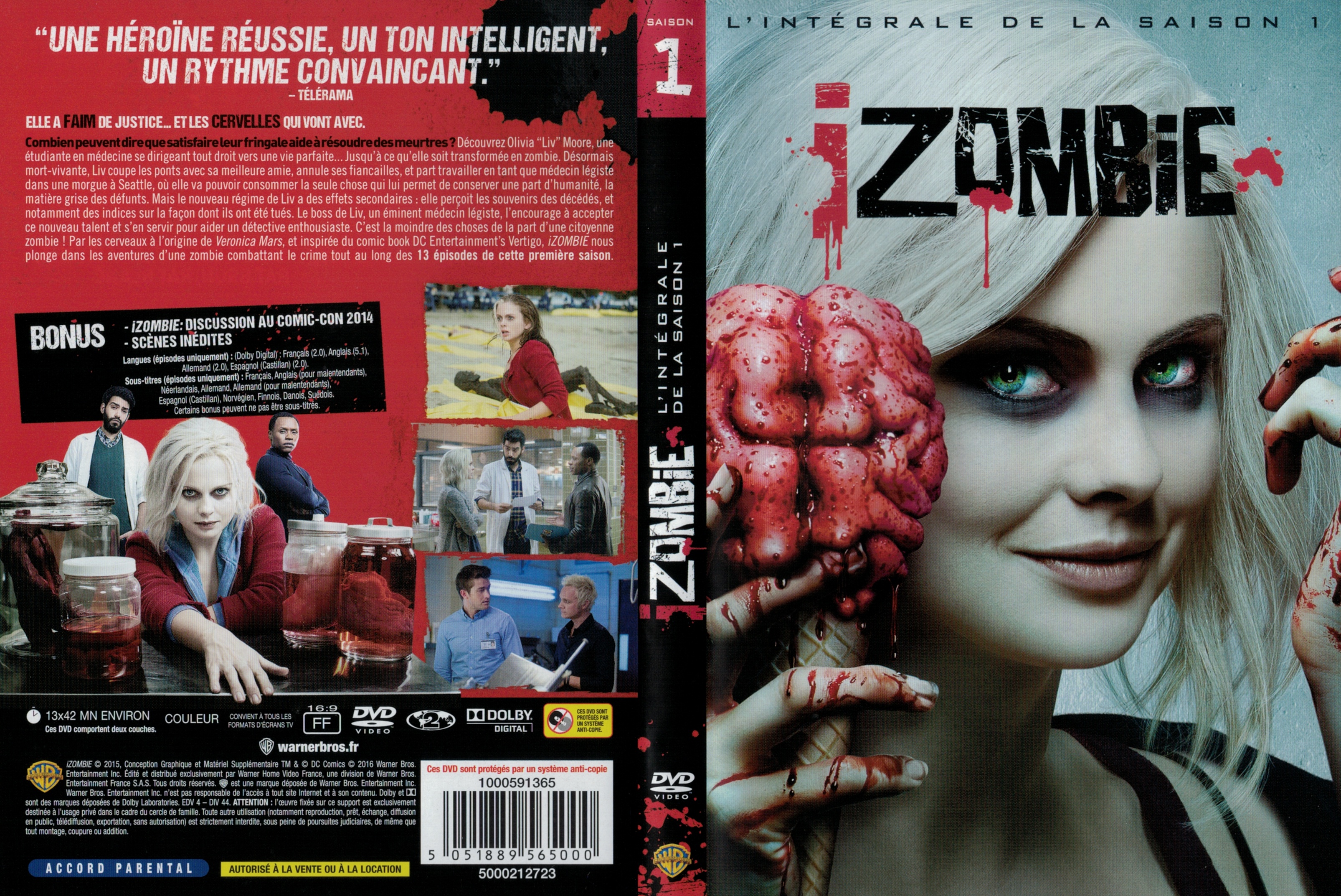 Jaquette DVD I Zombie Saison 1